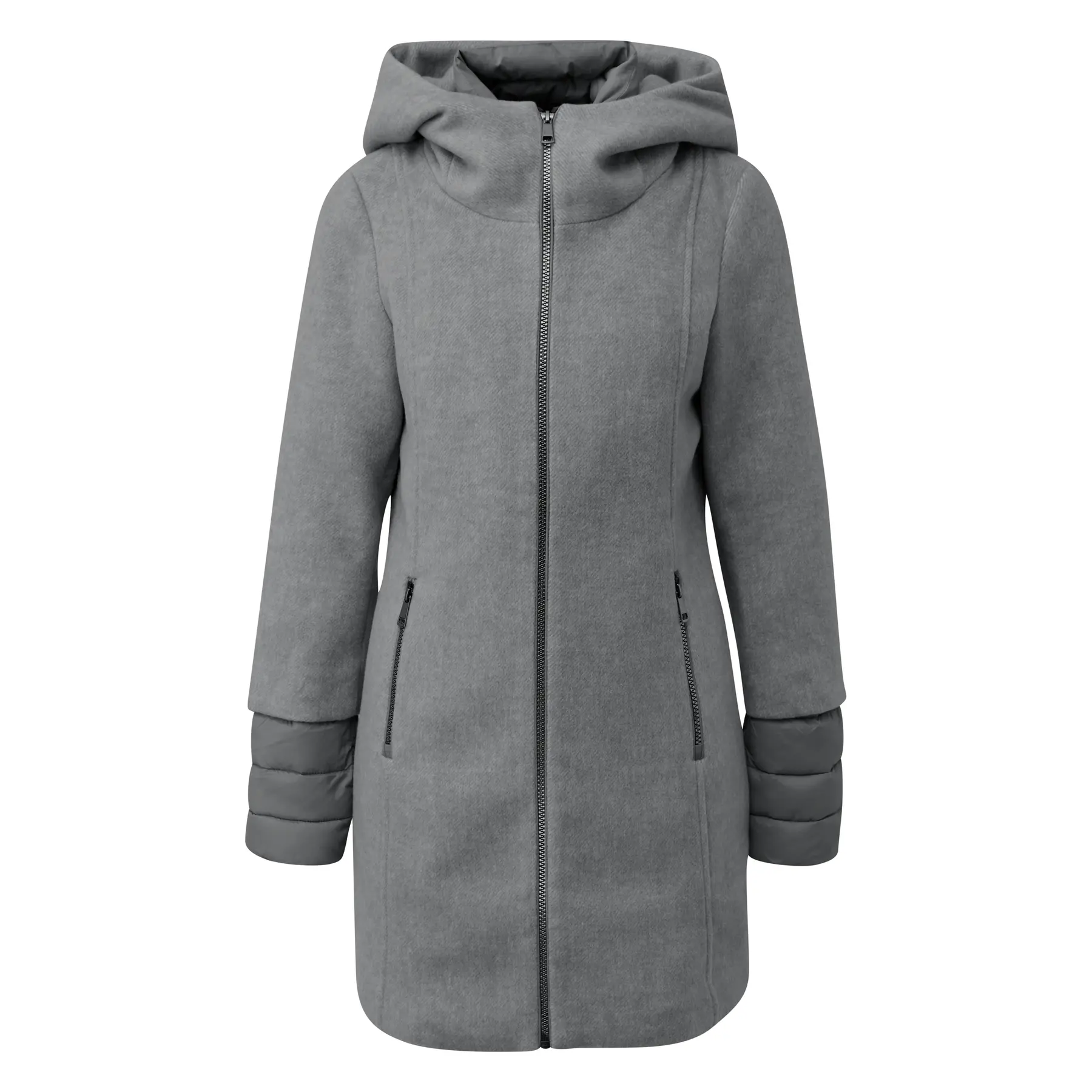 Damen Slim Fit Mantel aus Stoff mit abnehmbarem Einsatz s.Oliver
