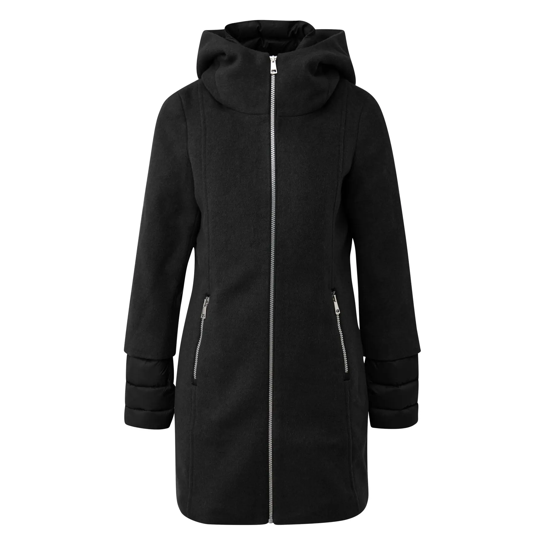 Damen Slim Fit Mantel aus Stoff mit abnehmbarem Einsatz s.Oliver