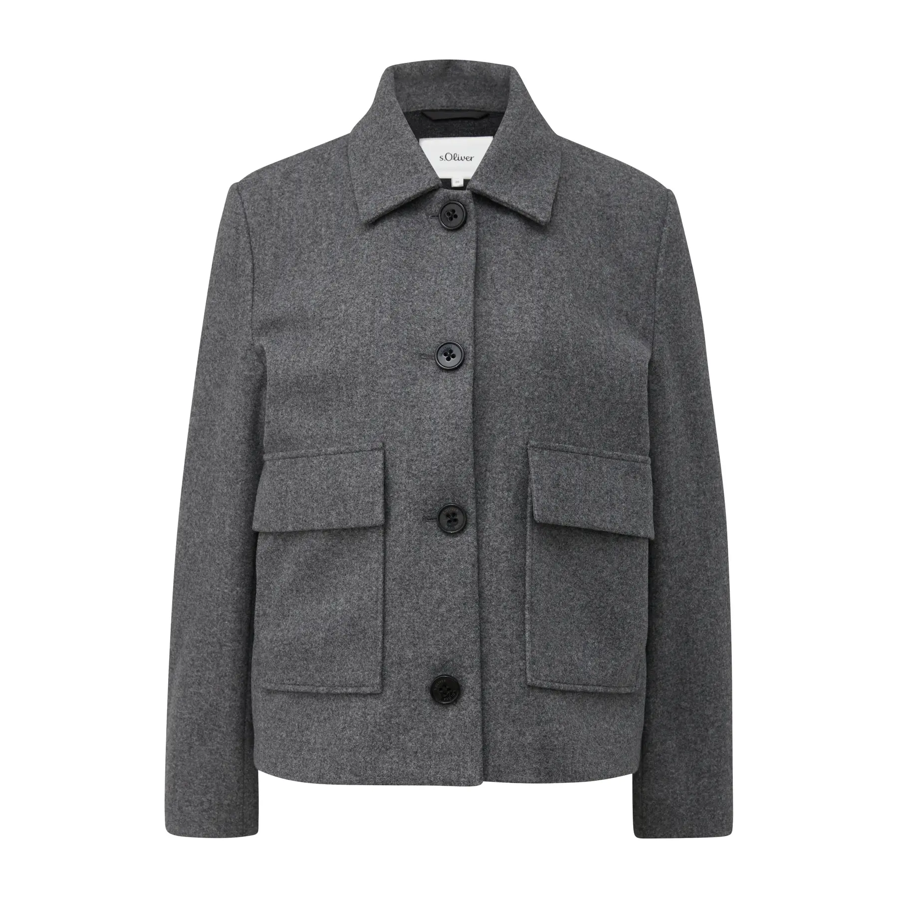 Jacke Relaxed Fit mit aufgesetzten Taschen für Damen s.Oliver