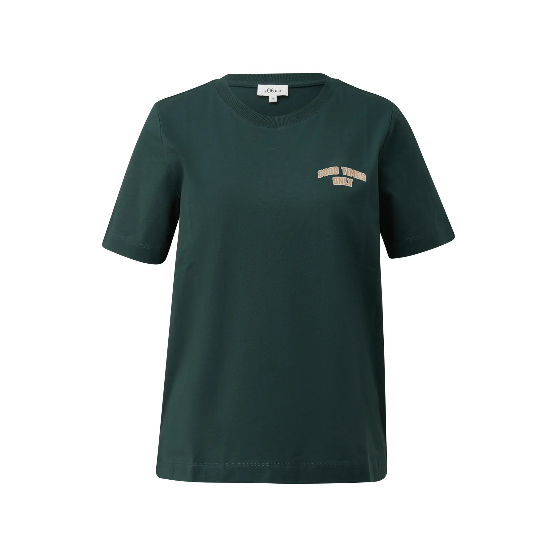 T-Shirt Relaxed Fit mit Druck vorne und hinten Damen s.Oliver