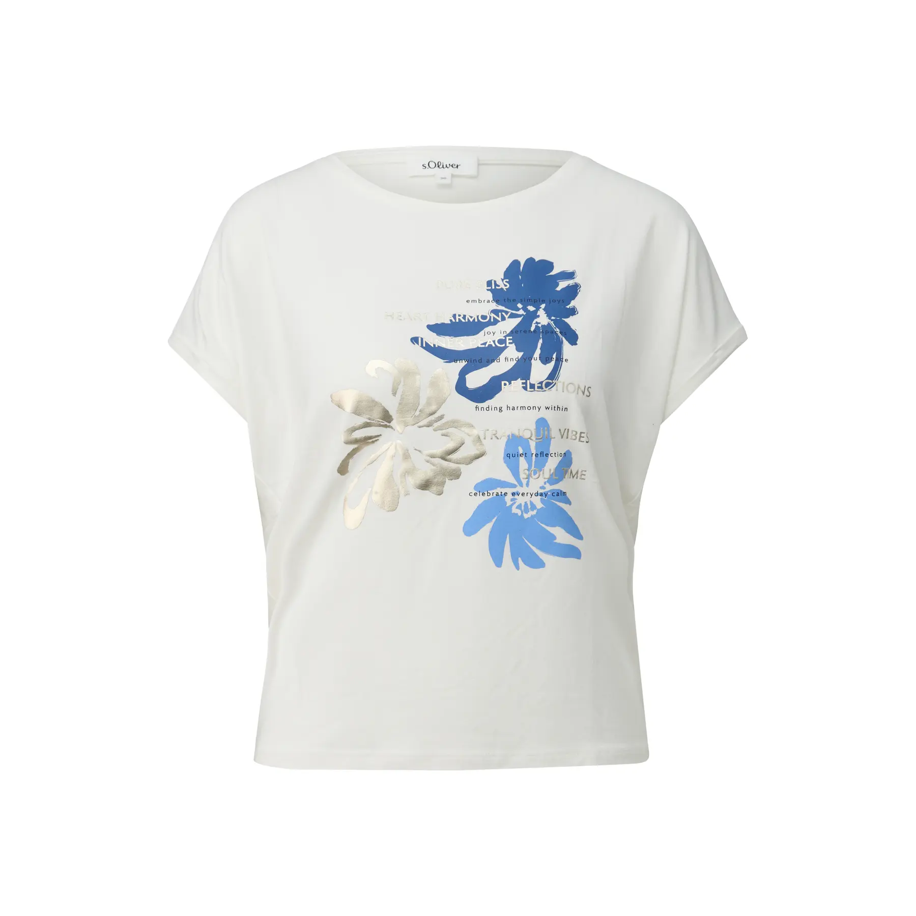 T-Shirt aus Viskose-Mix Relaxed Fit Damen s.Oliver
