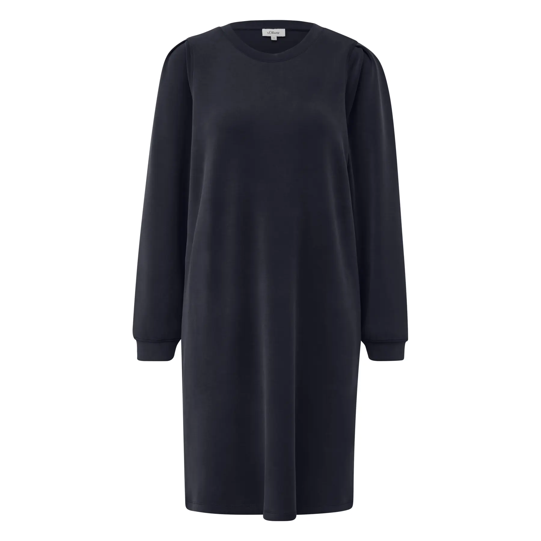 Scuba-Kleid mit Falten-Detail an den Ärmeln Damen s.Oliver
