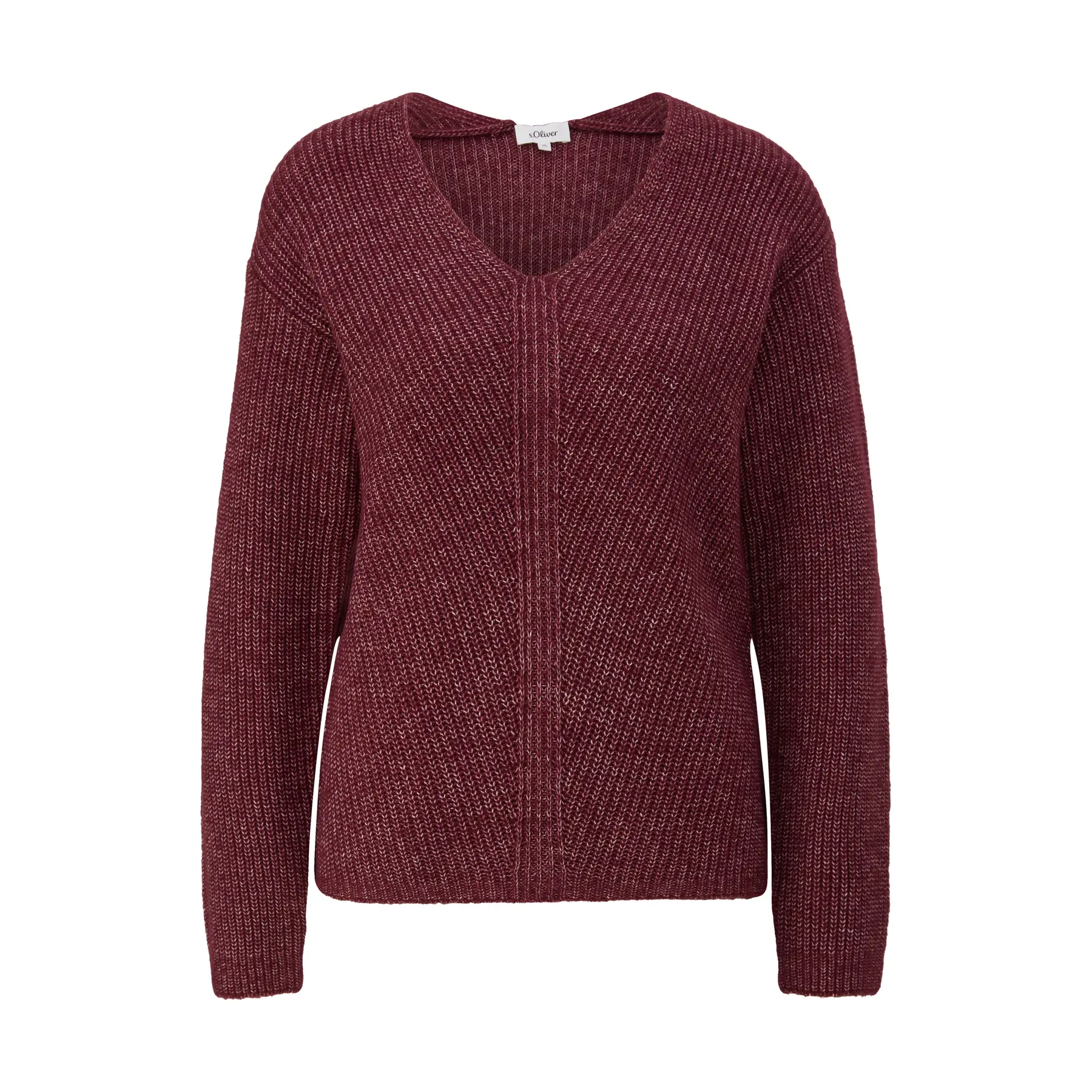 Pull aus weichem Strick im Relaxed Fit mit V-Ausschnitt für Damen s.Oliver