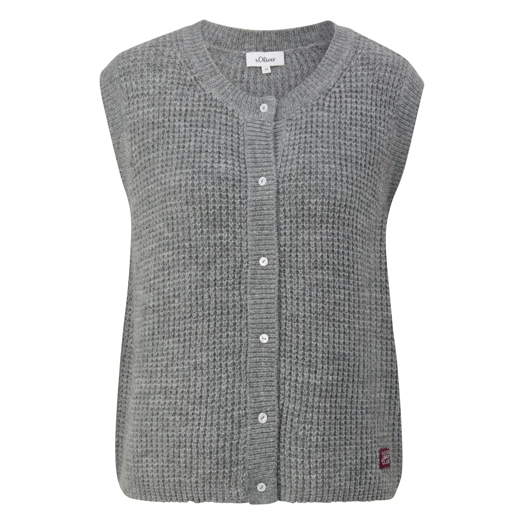 Ärmellose Strickjacke aus Mischalpaka für Damen s.Oliver