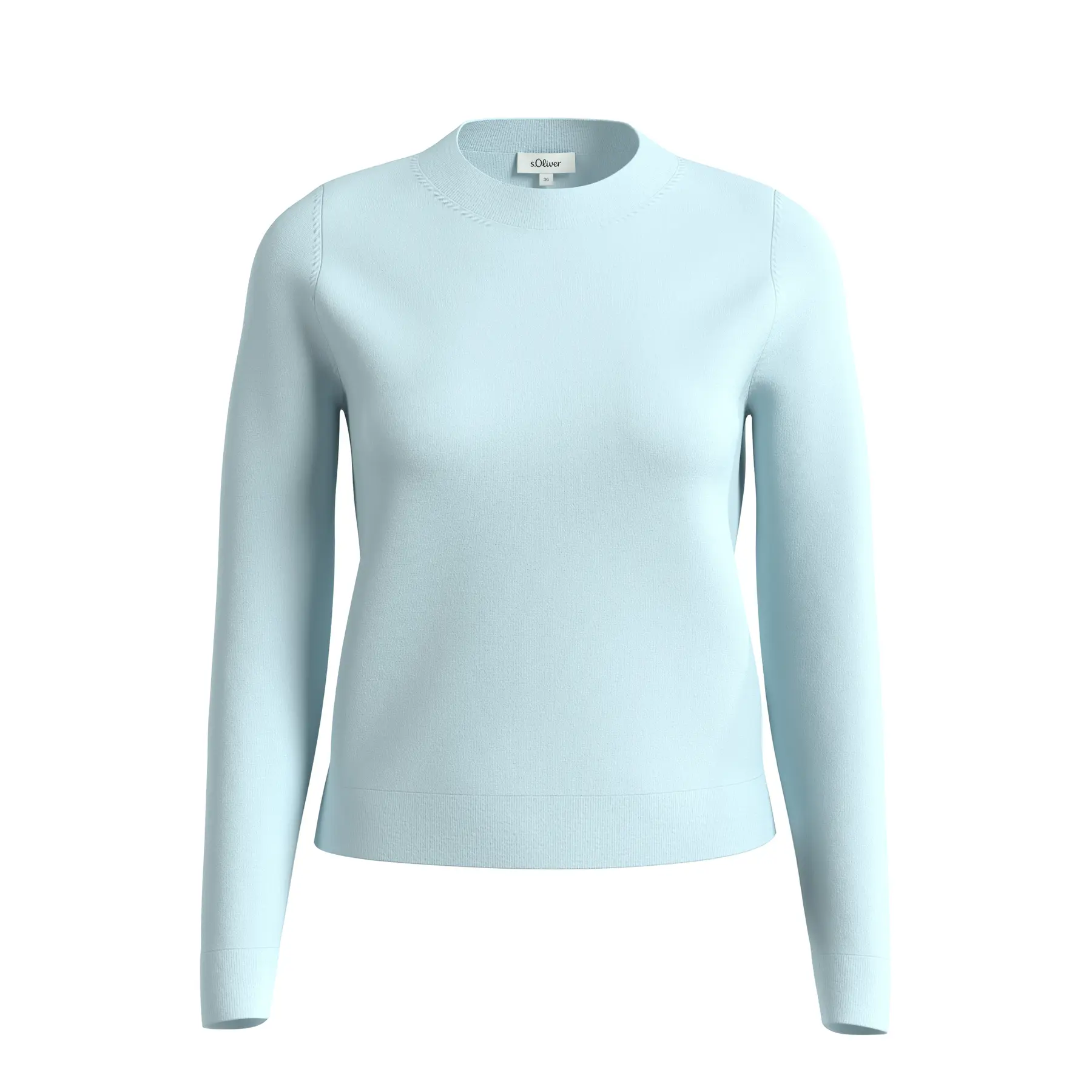 Pullover aus gemischter Viskose mit Rippbündchen Damen s.Oliver