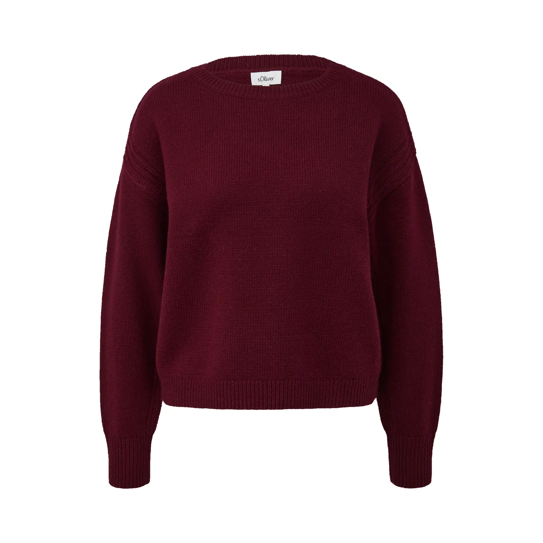 Pullover aus gemischter Viskose mit Rippbündchen Damen s.Oliver