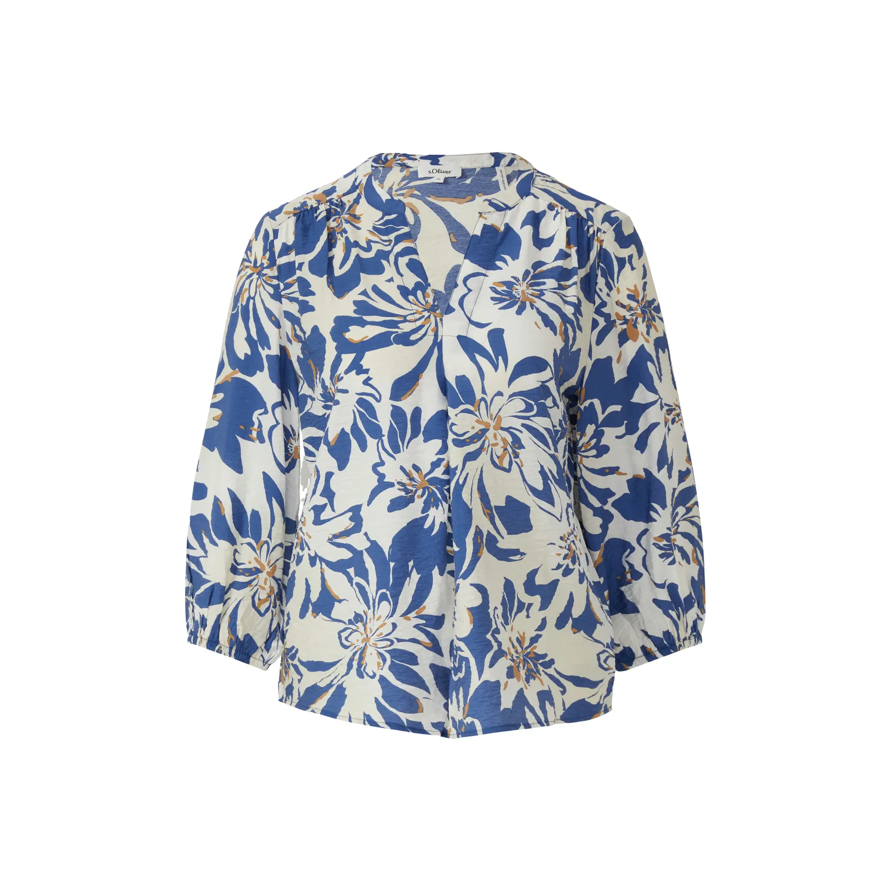 Strukturierte Bluse aus Viskose-Mix mit Raffungen Damen s.Oliver