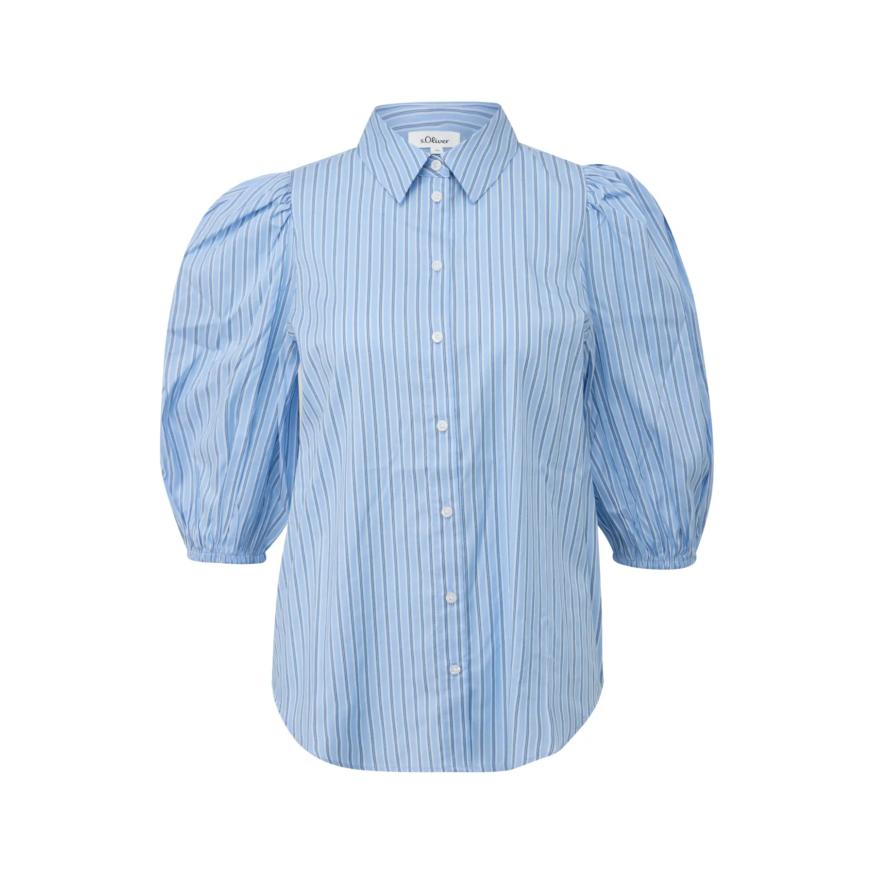 Gestreifte Bluse mit 3/4-Ärmeln und elastischen Manschetten für Damen s.Oliver