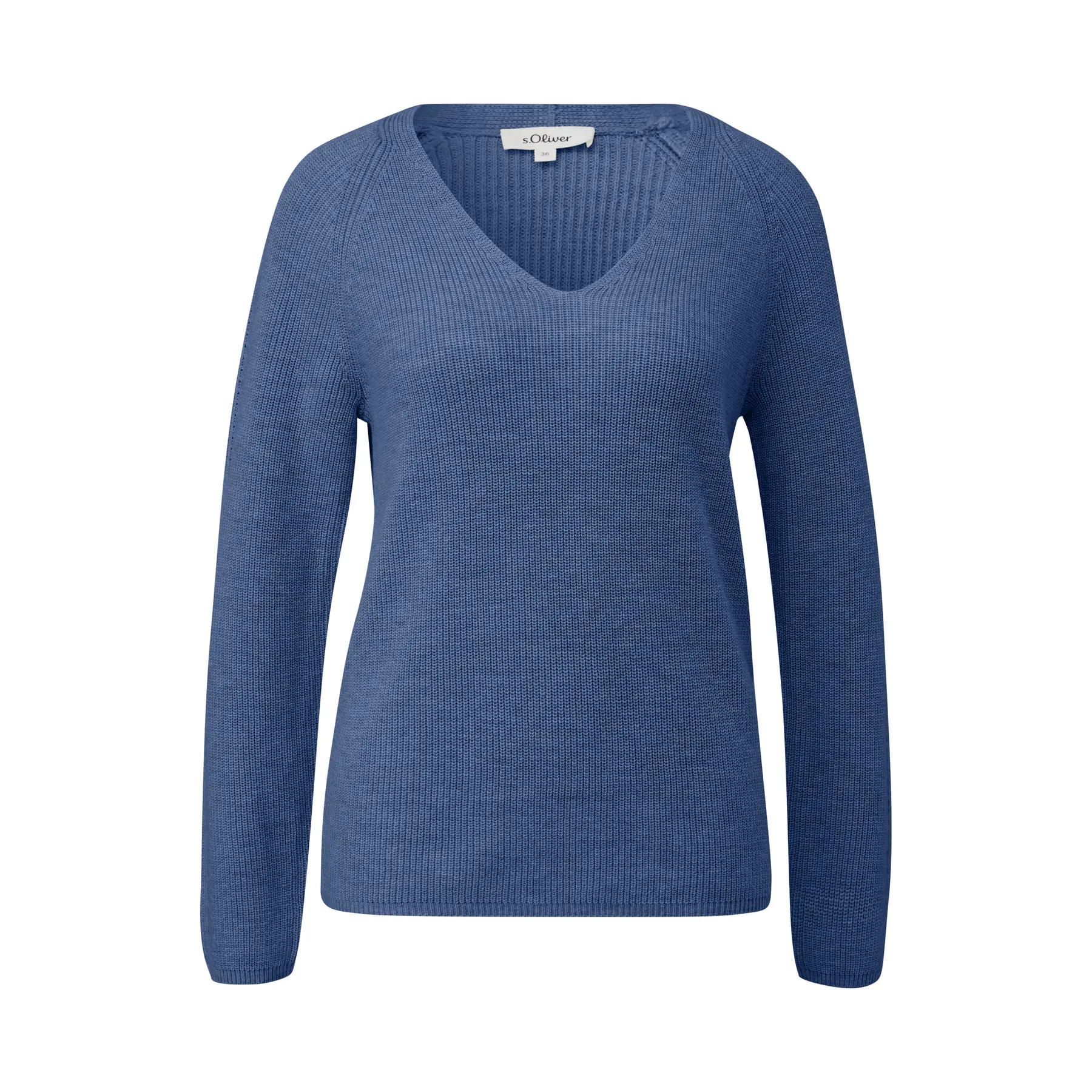 Pull aus Baumwollmischung mit V-Ausschnitt Damen s.Oliver