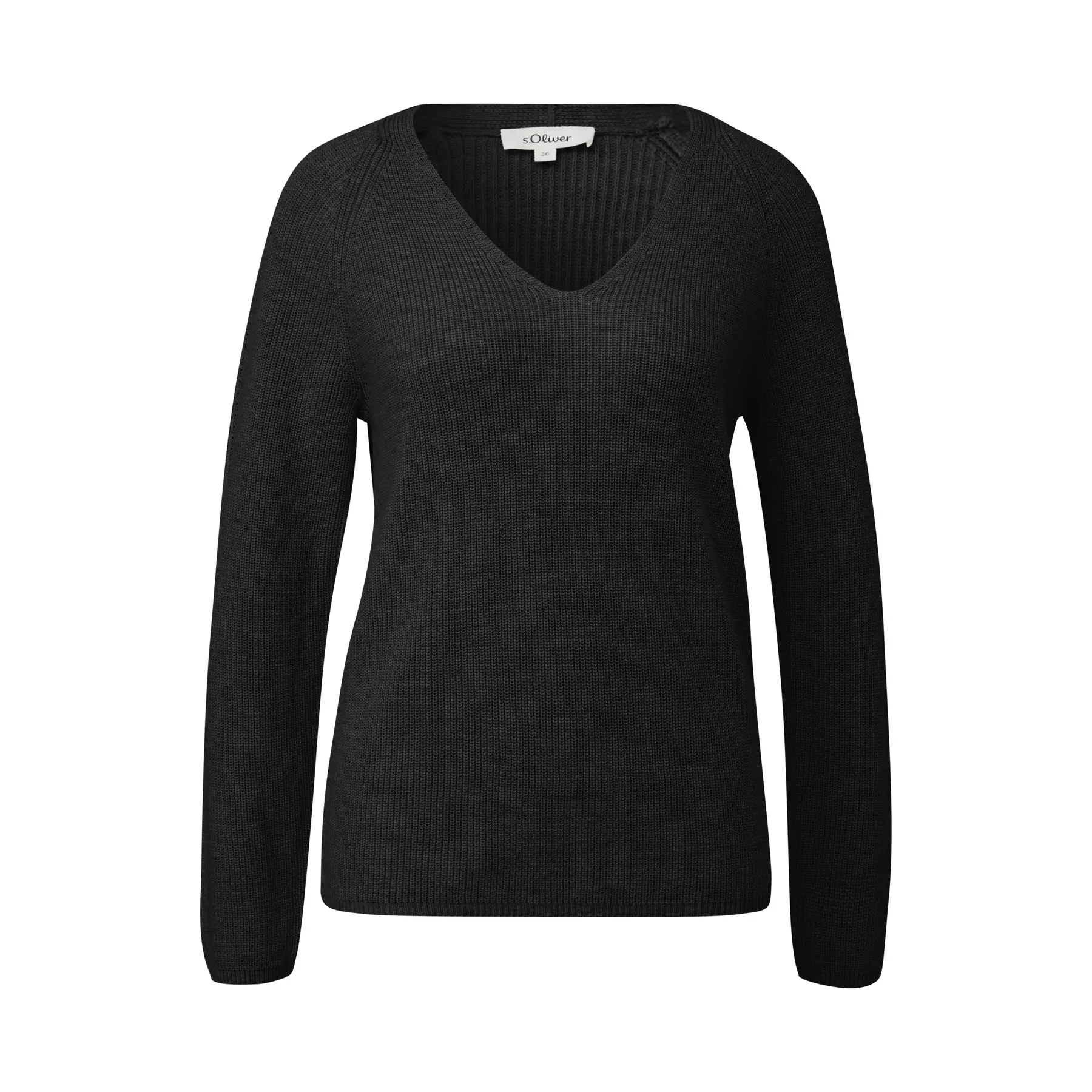 Pull aus Baumwollmischung mit V-Ausschnitt Damen s.Oliver