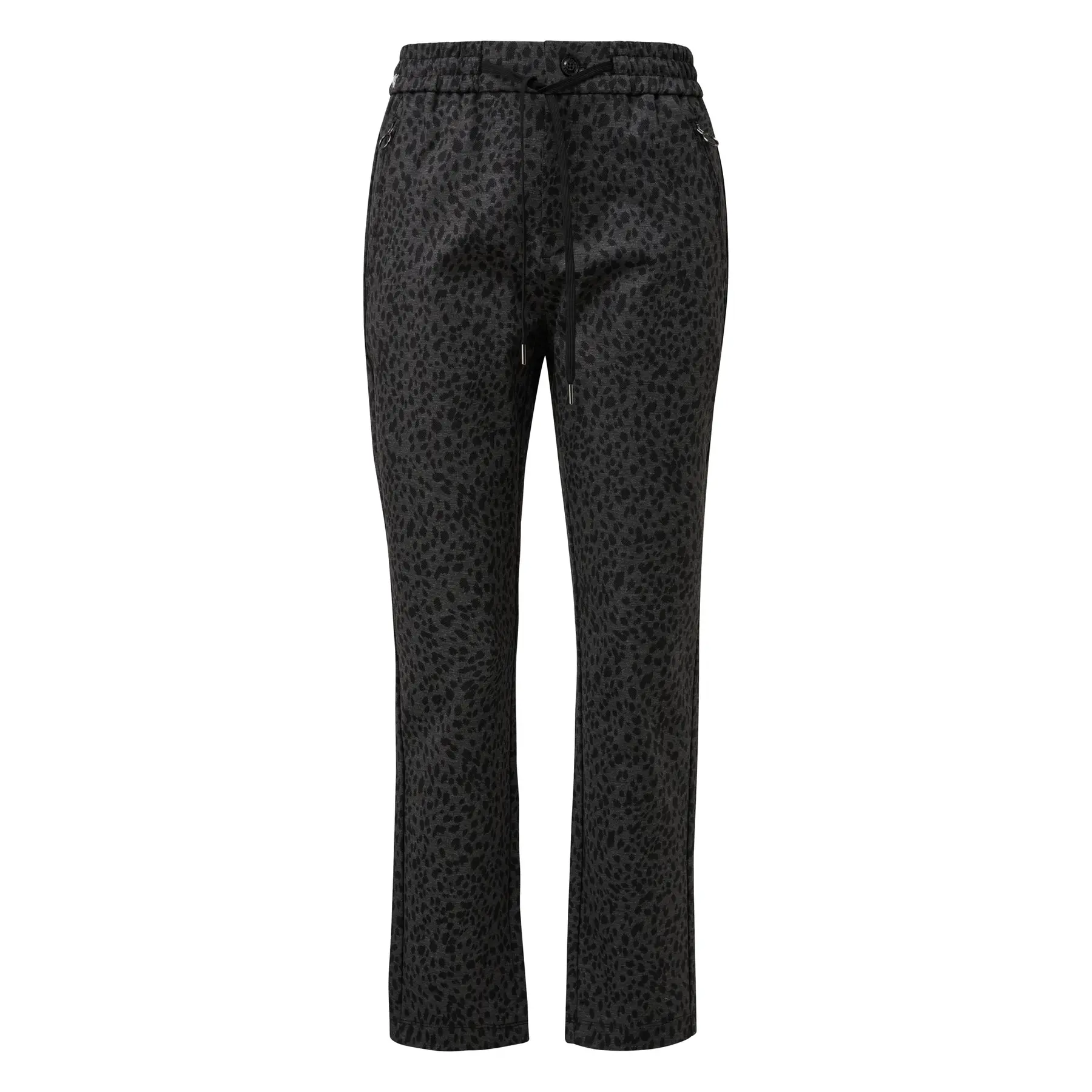 Relaxed Fit Hose mit Reißverschlusstaschen und Allover-Print für Frauen s.Oliver
