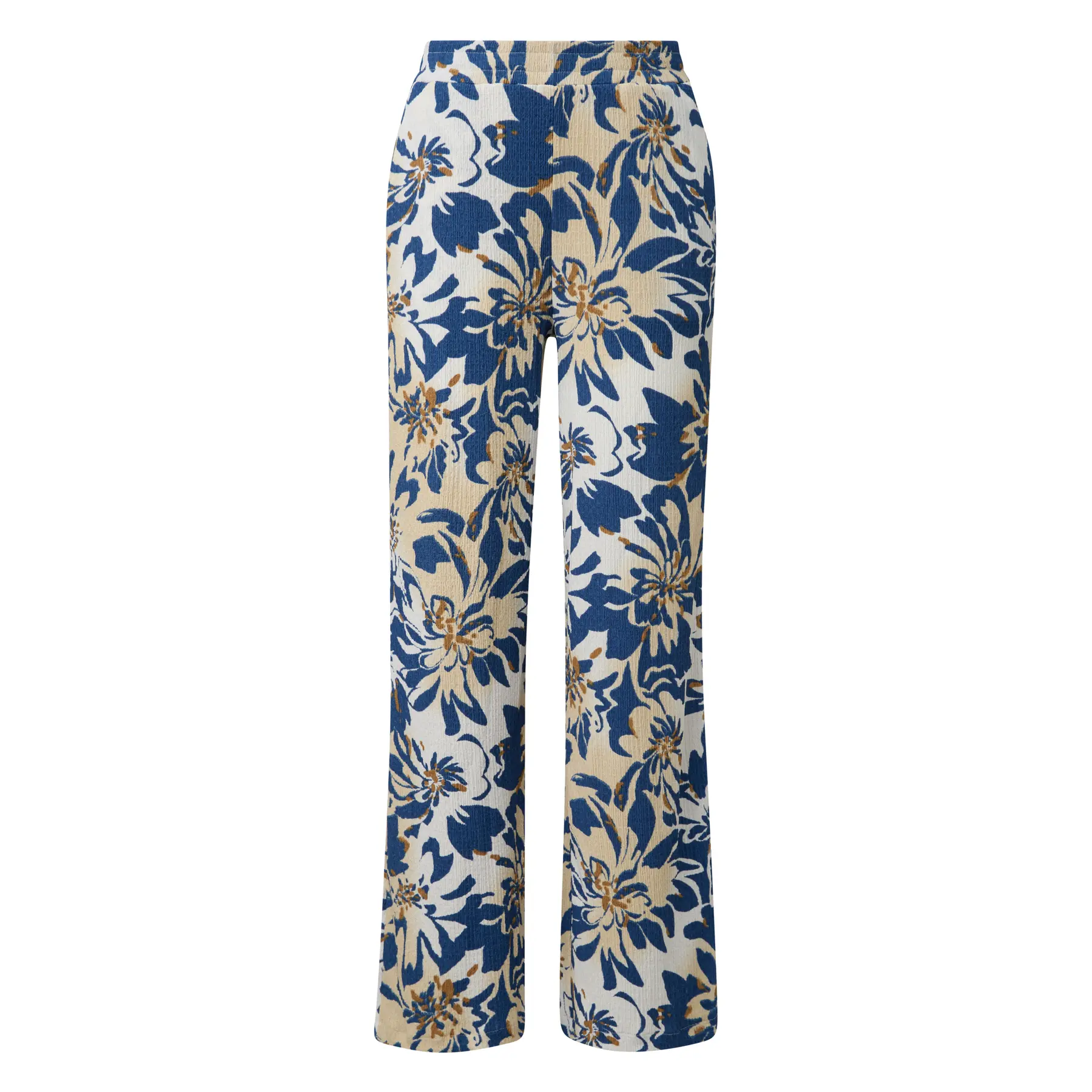 Relaxed Fit Strukturierte Wide Leg Hose mit Allover-Muster Damen s.Oliver