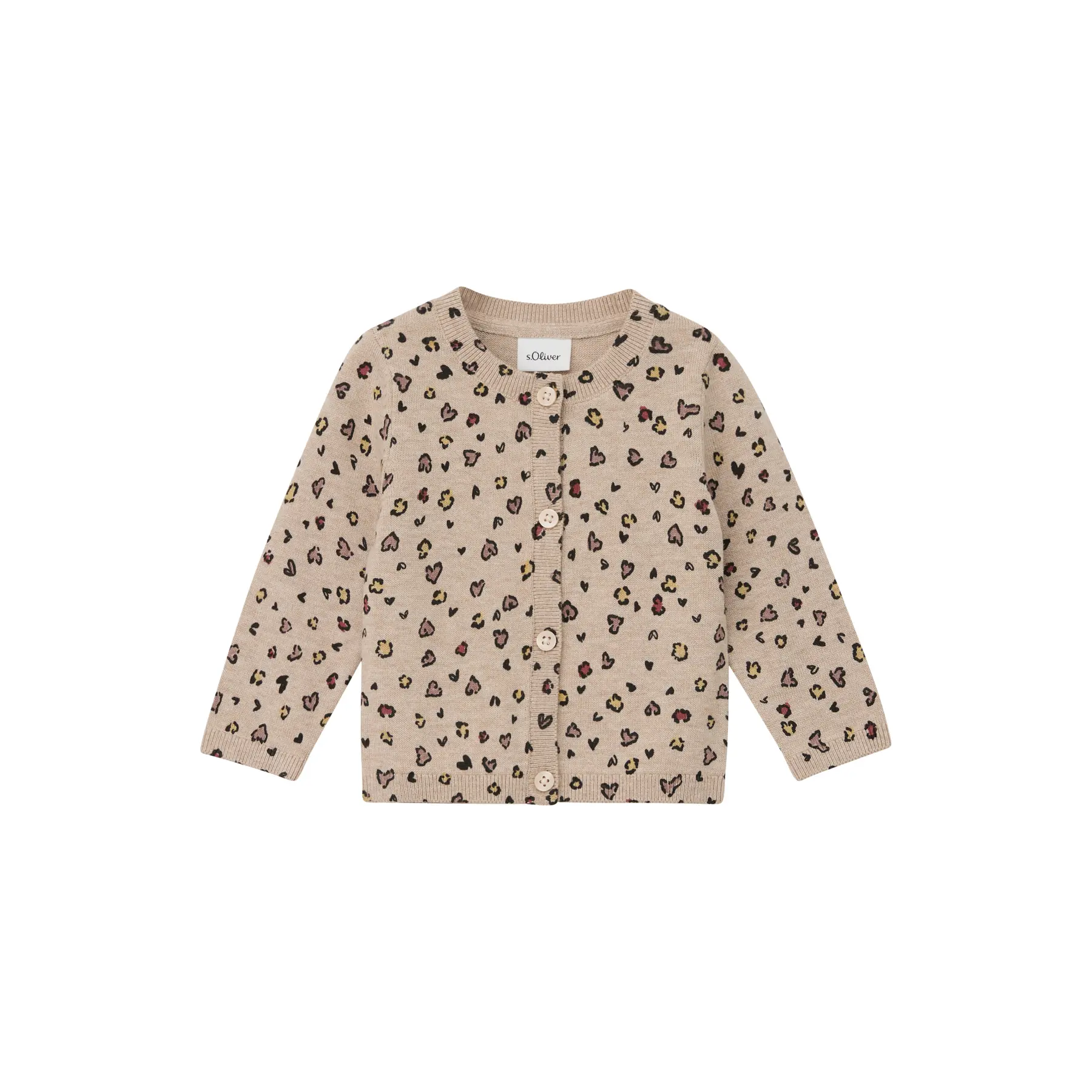 Cardigan en jersey de maille avec imprimé all-over bébé s.Oliver