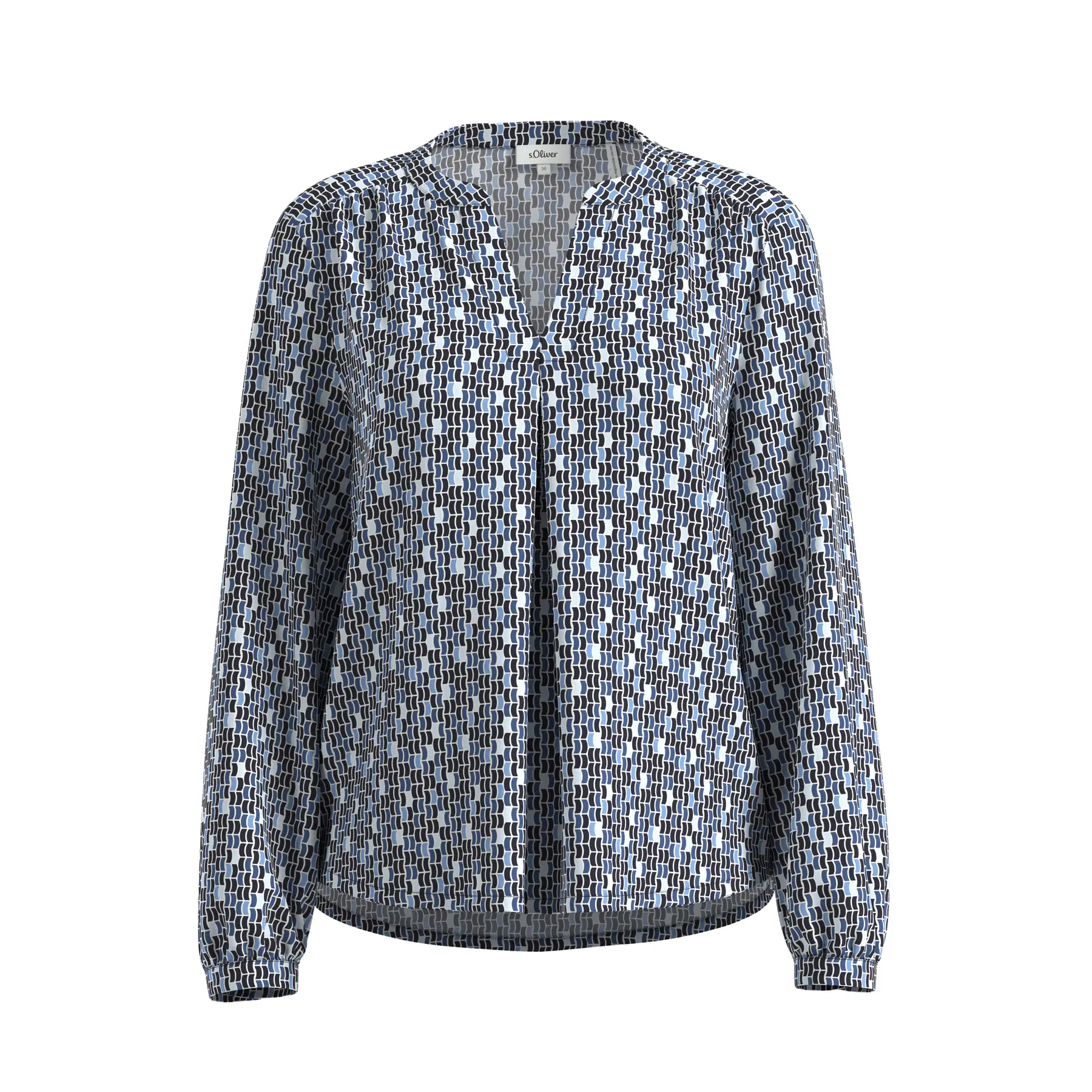 Leichte Bluse Tunika mit Allover-Print für Damen s.Oliver
