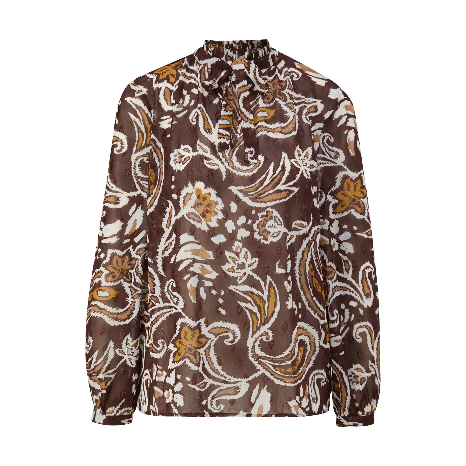 Hemd aus halbtransparentem Chiffon mit Allover-Print für Damen s.Oliver