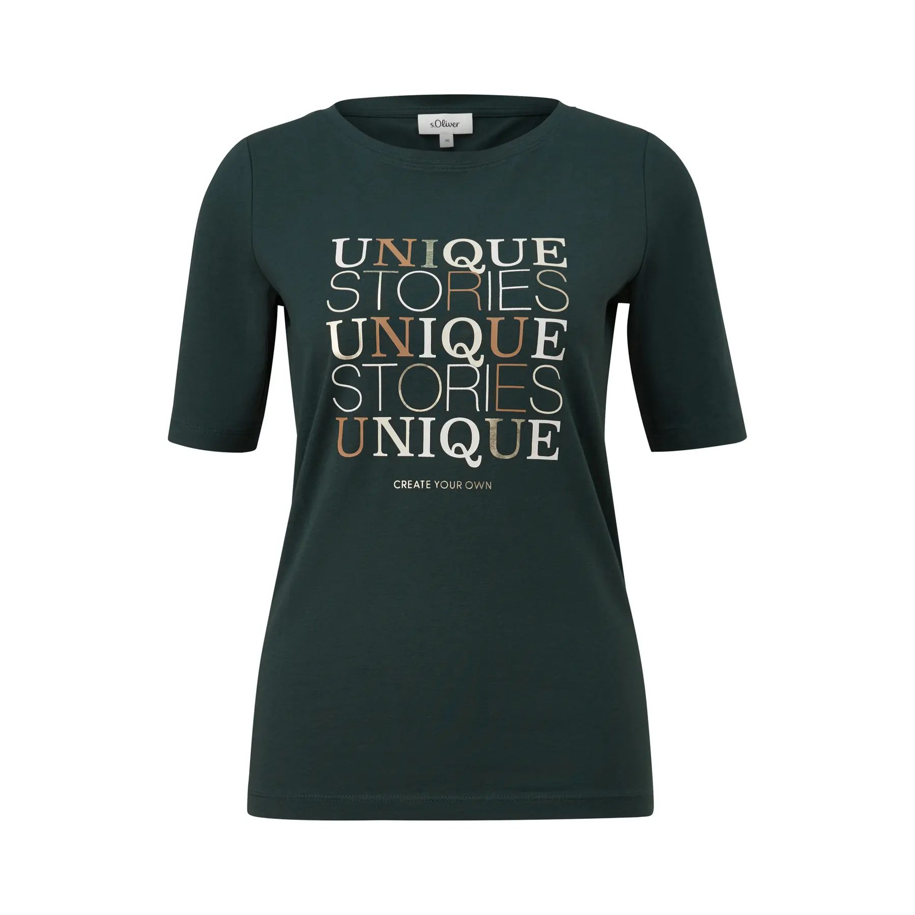 Jersey-T-Shirt mit Print für Damen s.Oliver