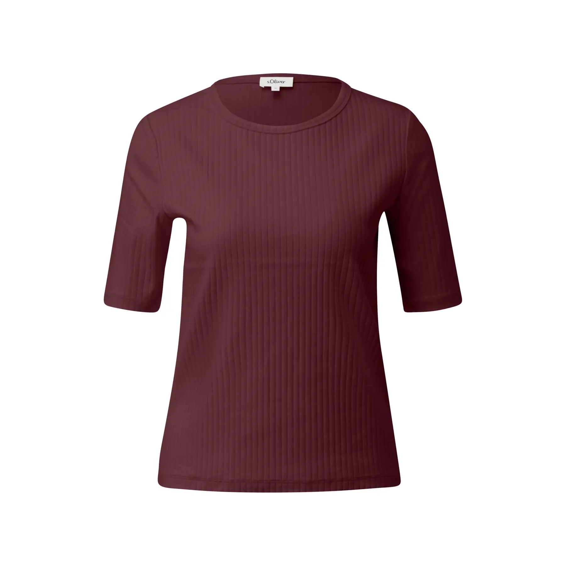 T-Shirt aus elastischem Baumwoll-Mix für Frauen s.Oliver