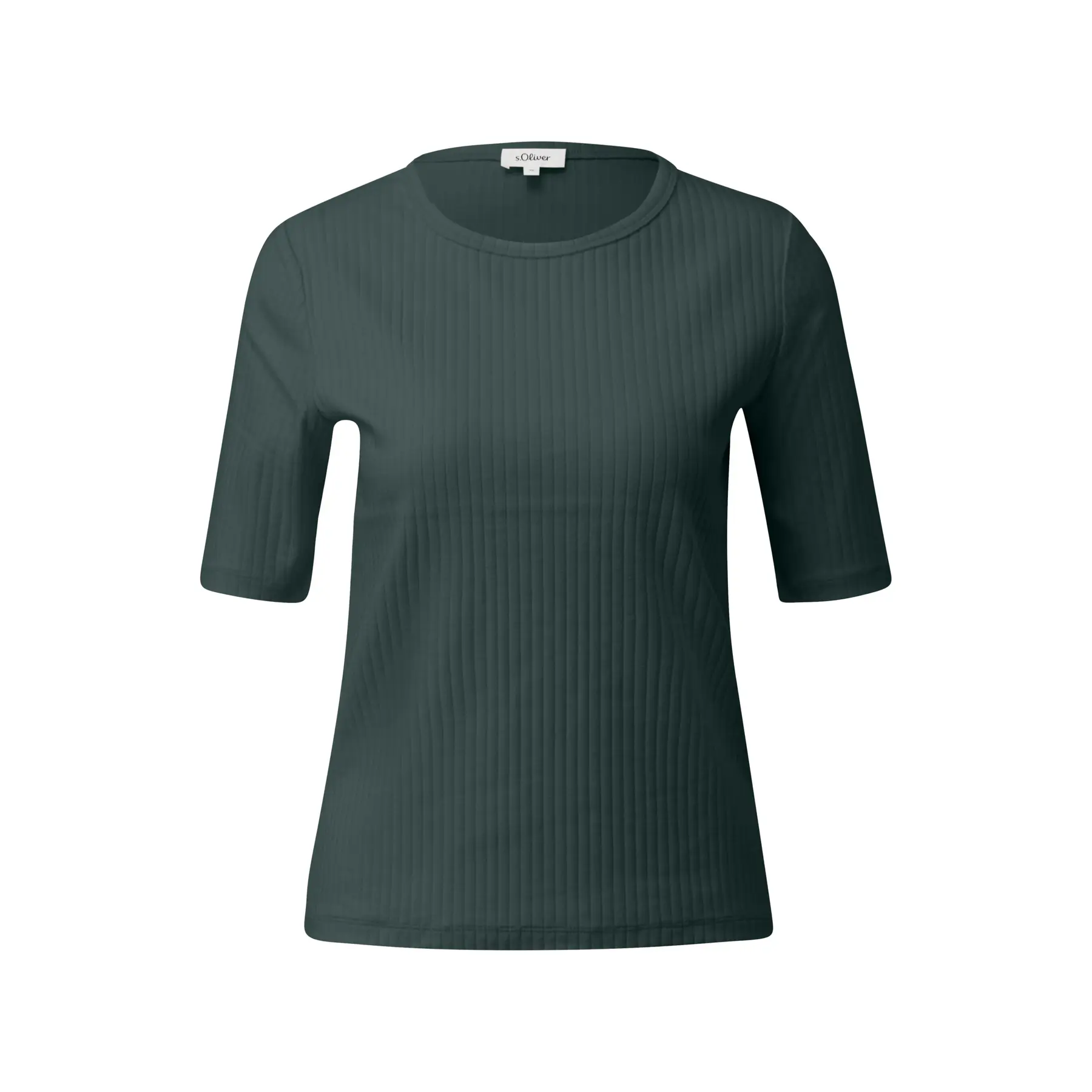 T-Shirt aus elastischem Baumwoll-Mix für Frauen s.Oliver