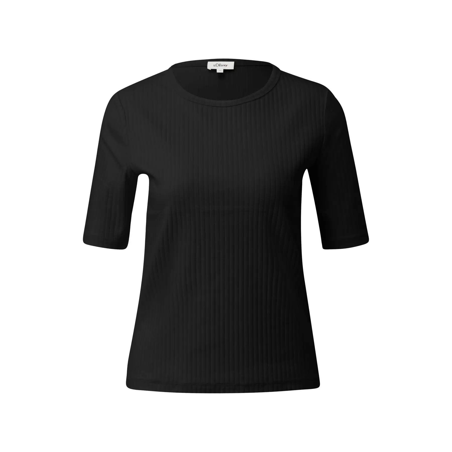 T-Shirt aus elastischem Baumwoll-Mix für Frauen s.Oliver