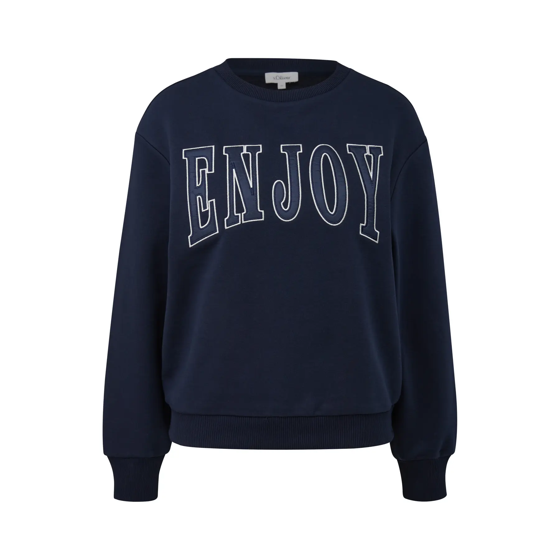 Sweatshirt mit aufgenähtem Aufdruck vorne Damen s.Oliver