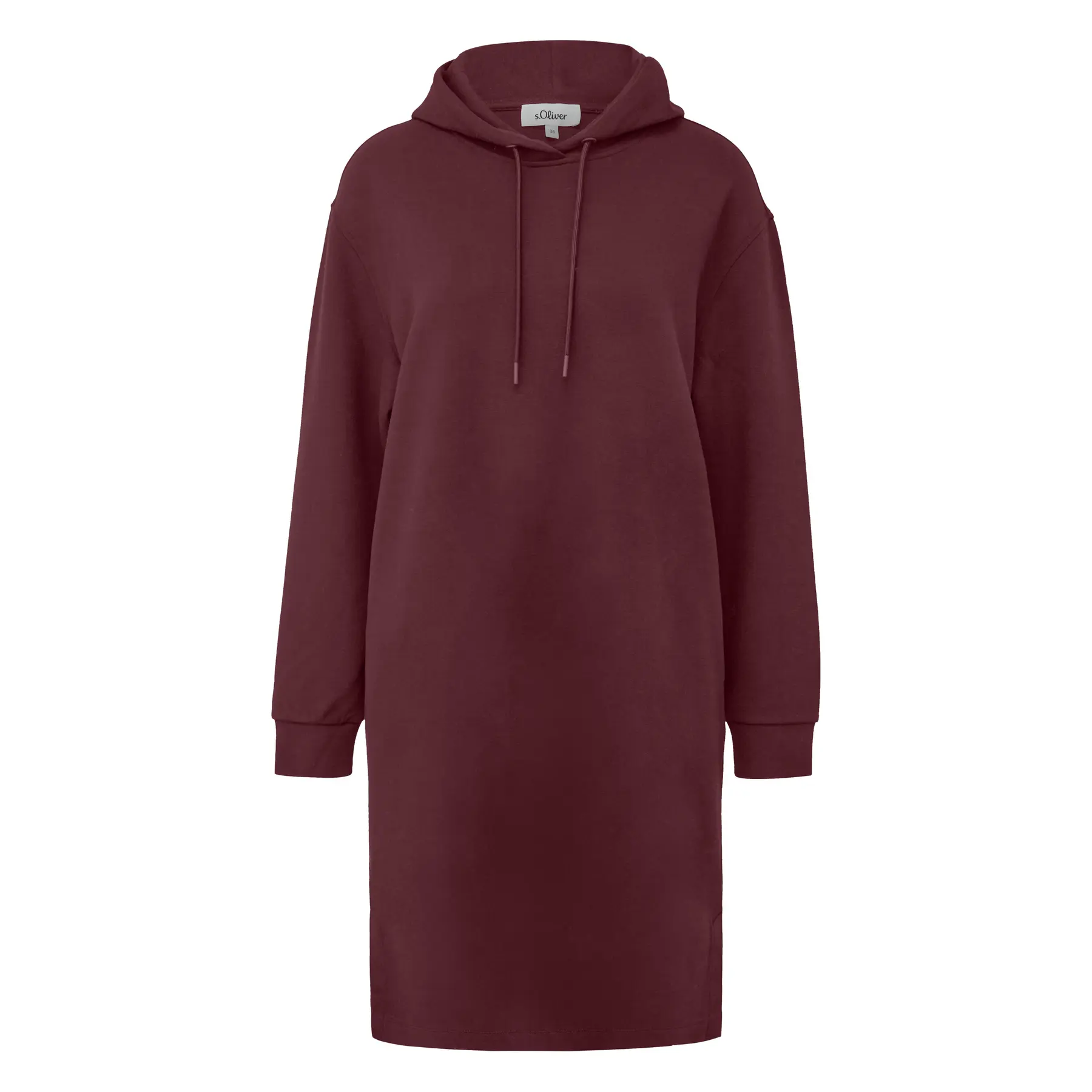Damen Hoodie Sweatshirt Kleid mit Schlitzsaum s.Oliver