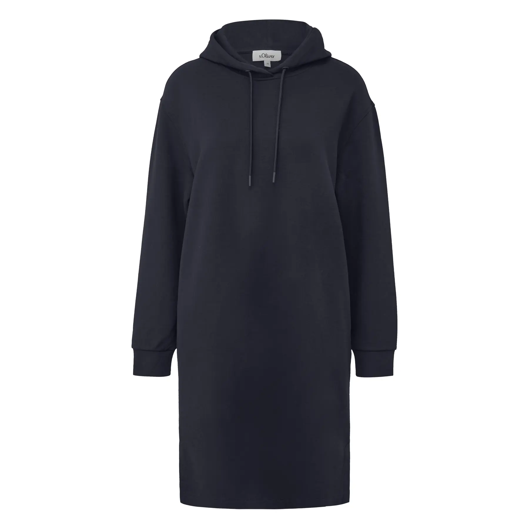 Damen Hoodie Sweatshirt Kleid mit Schlitzsaum s.Oliver