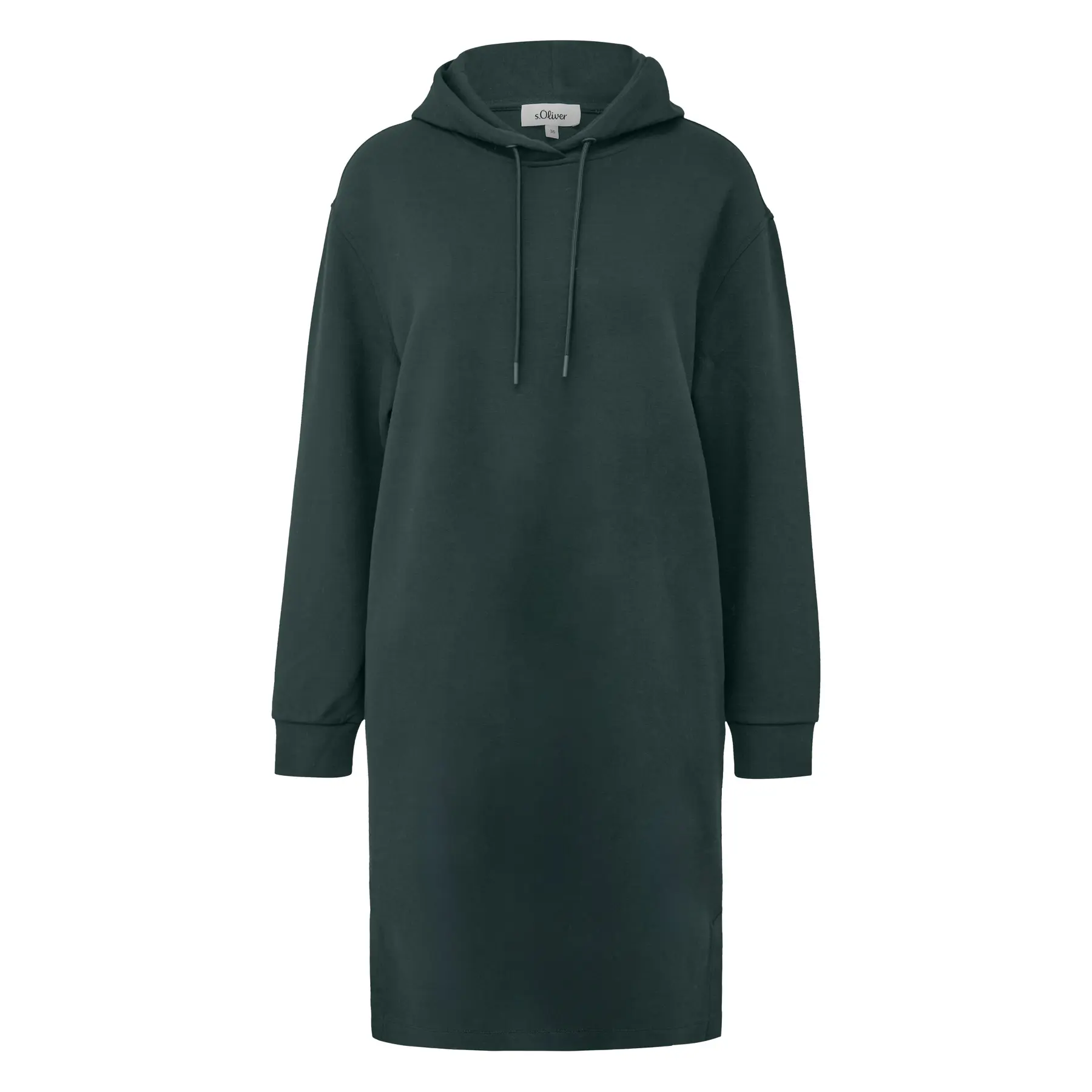 Damen Hoodie Sweatshirt Kleid mit Schlitzsaum s.Oliver