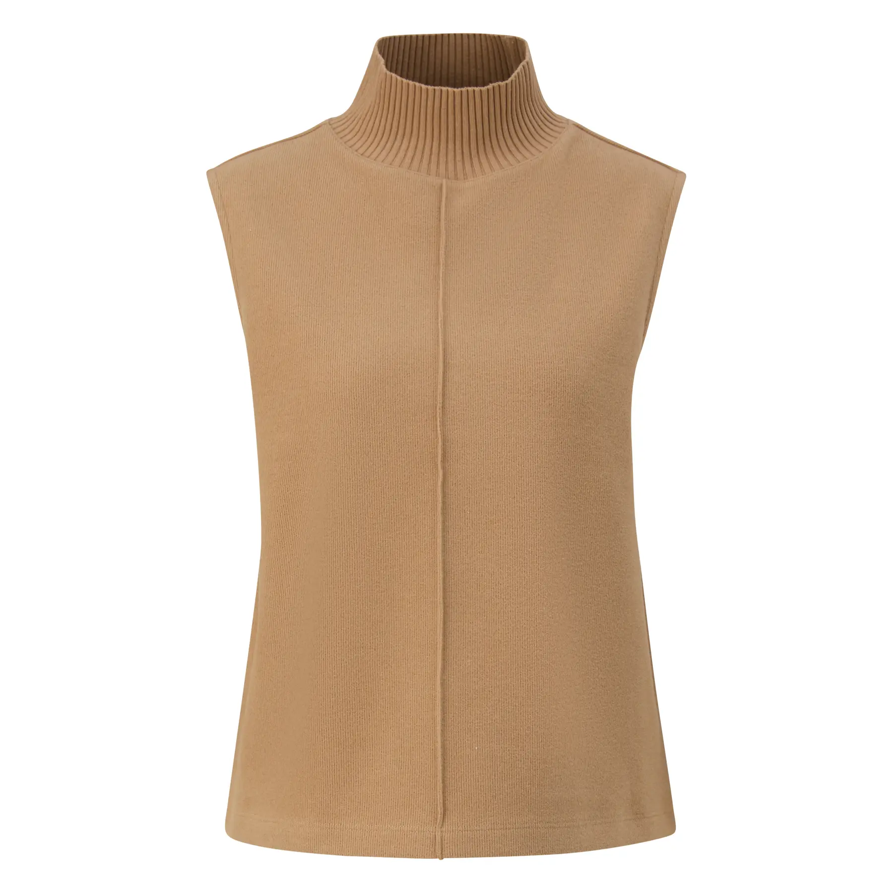 Ärmelloser Sweatshirt mit geripptem Stehkragen für Damen s.Oliver