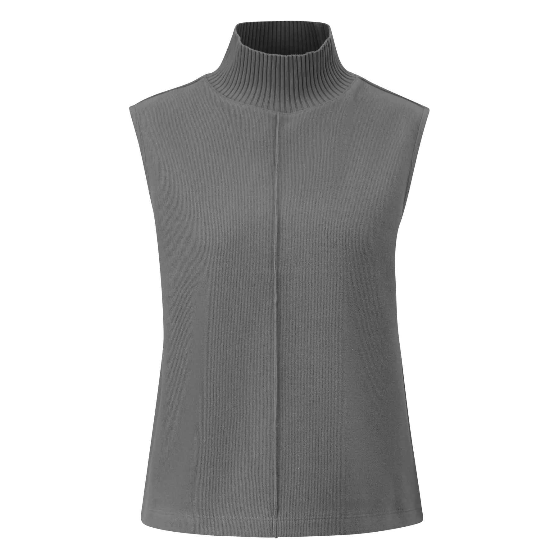 Ärmelloser Sweatshirt mit geripptem Stehkragen für Damen s.Oliver