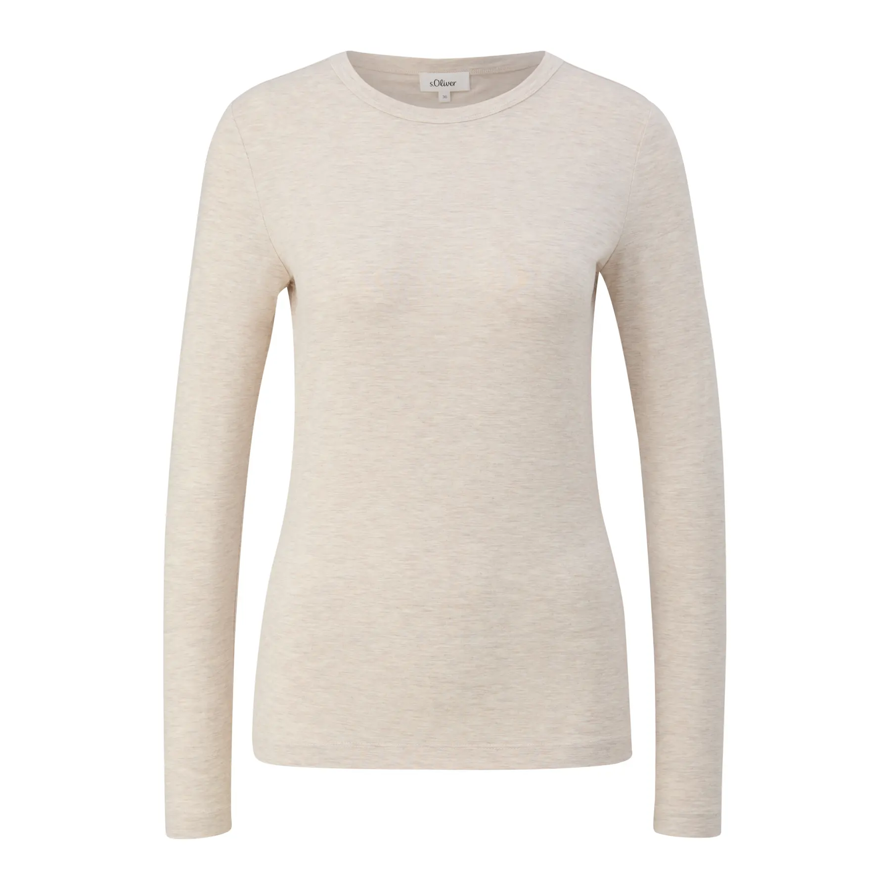 Basic Langarmshirt Slim Fit Damen s.Oliver