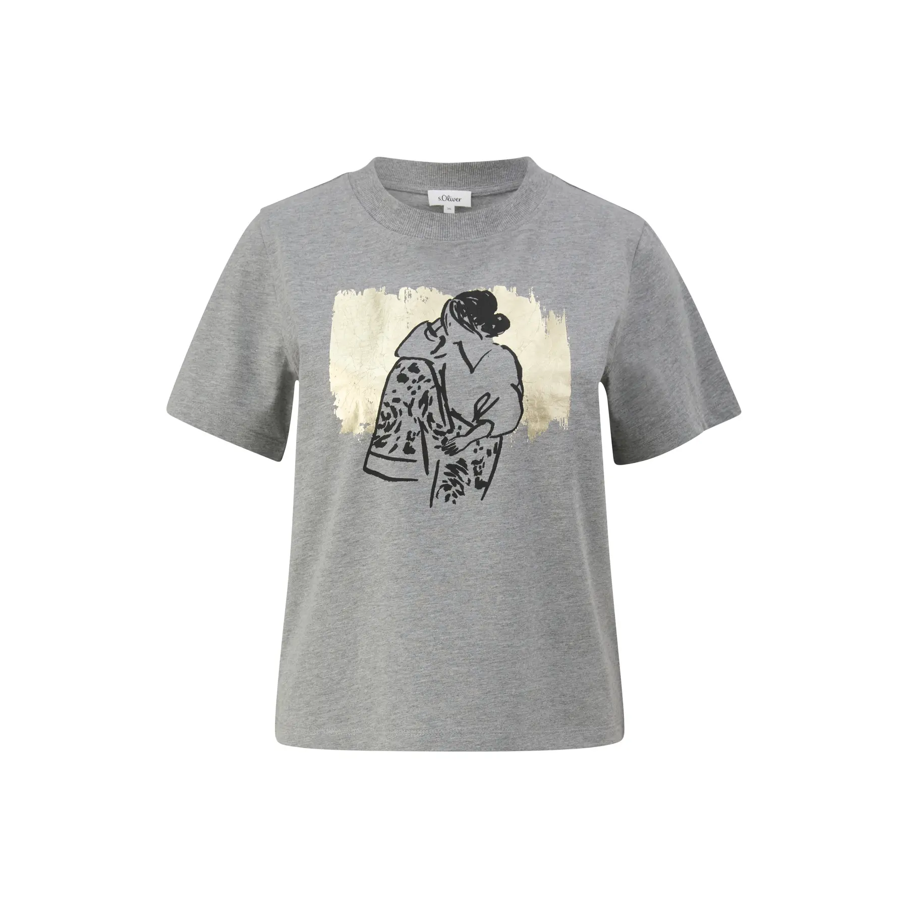 T-Shirt mit auffälligem Frontdruck für Frauen s.Oliver