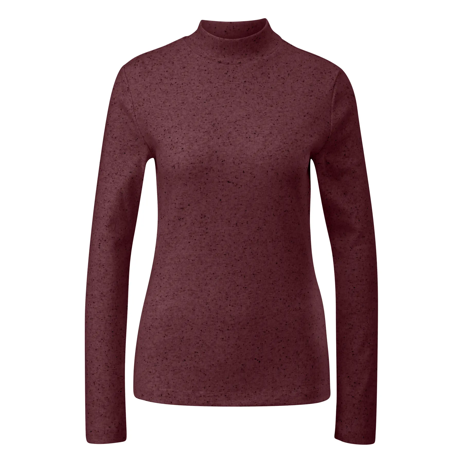 Langarmshirt Slim Fit mit Stehkragen für Damen s.Oliver