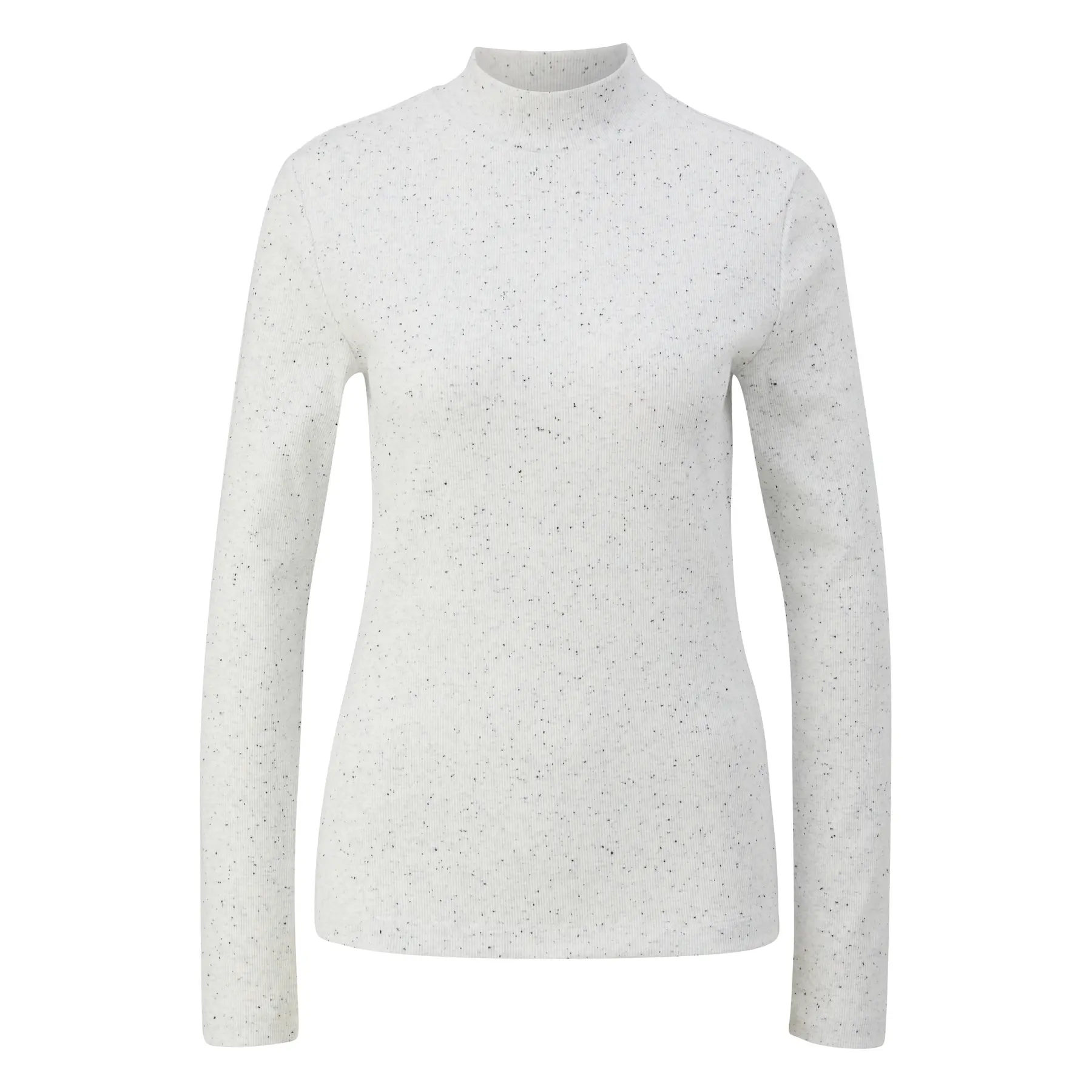 Langarmshirt Slim Fit mit Stehkragen für Damen s.Oliver