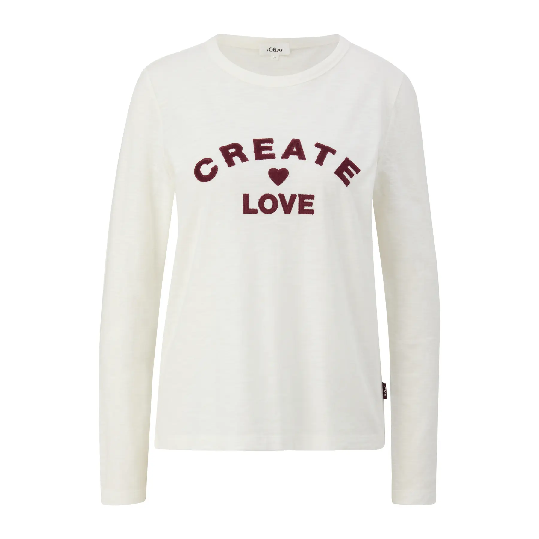 Langarmshirt mit Patches vorne für Damen s.Oliver