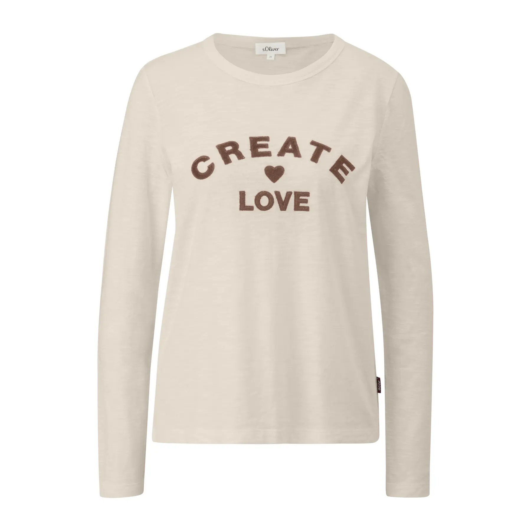 Langarmshirt mit Patches vorne für Damen s.Oliver