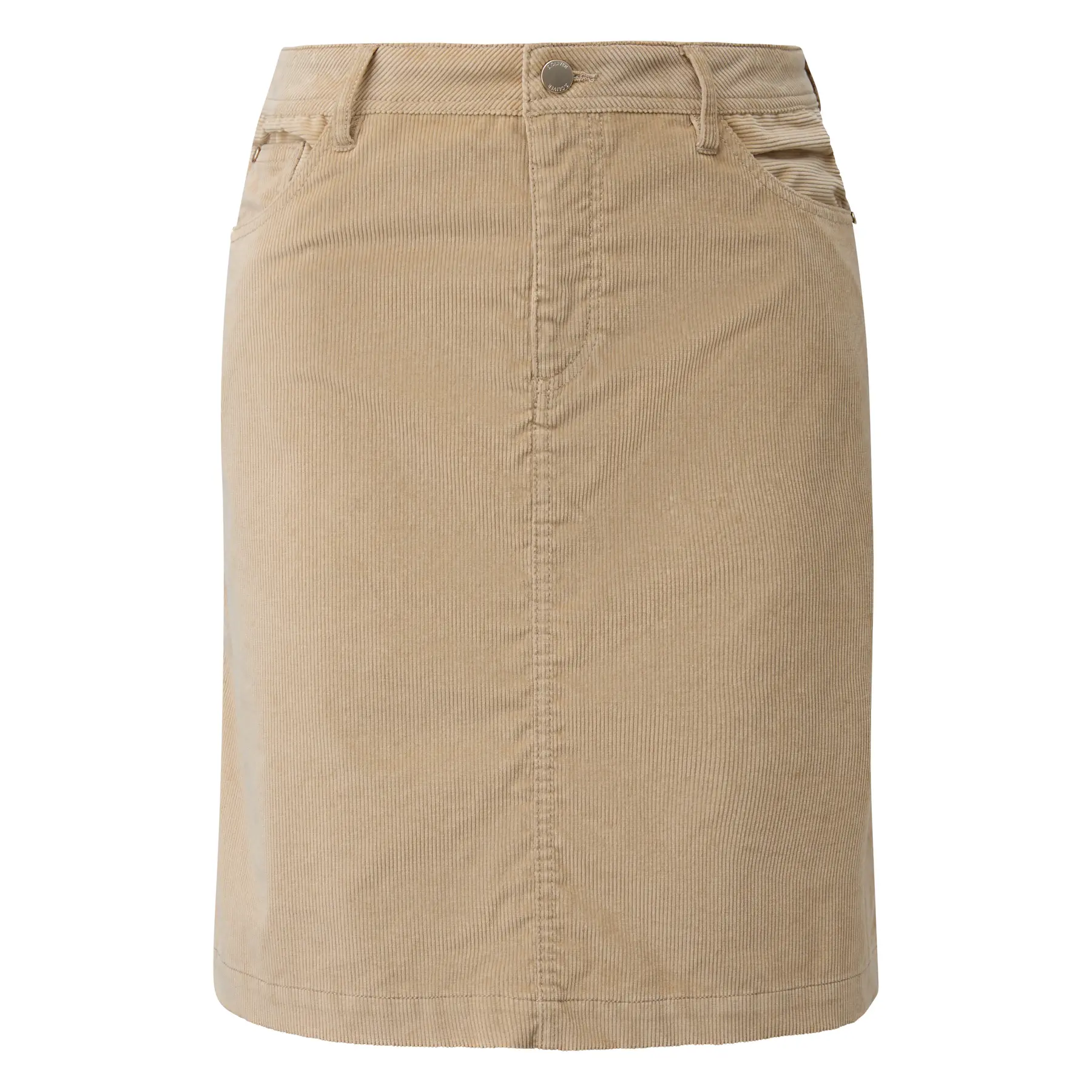5-Pocket Stretch-Ribbed Corduroy Midi-Rock für Damen s.Oliver