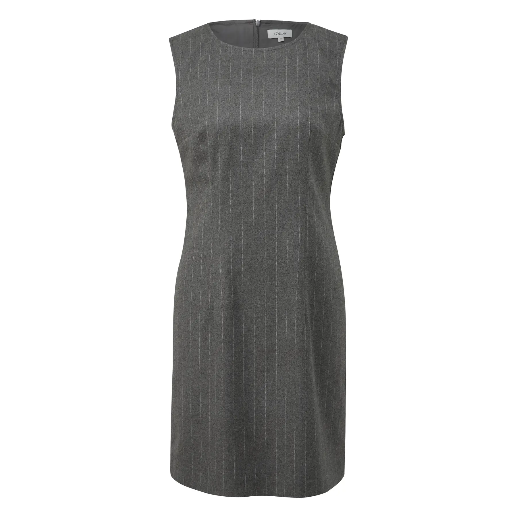 Ärmelloses, komplett gefüttertes Midikleid mit Tennisstreifen für Damen s.Oliver
