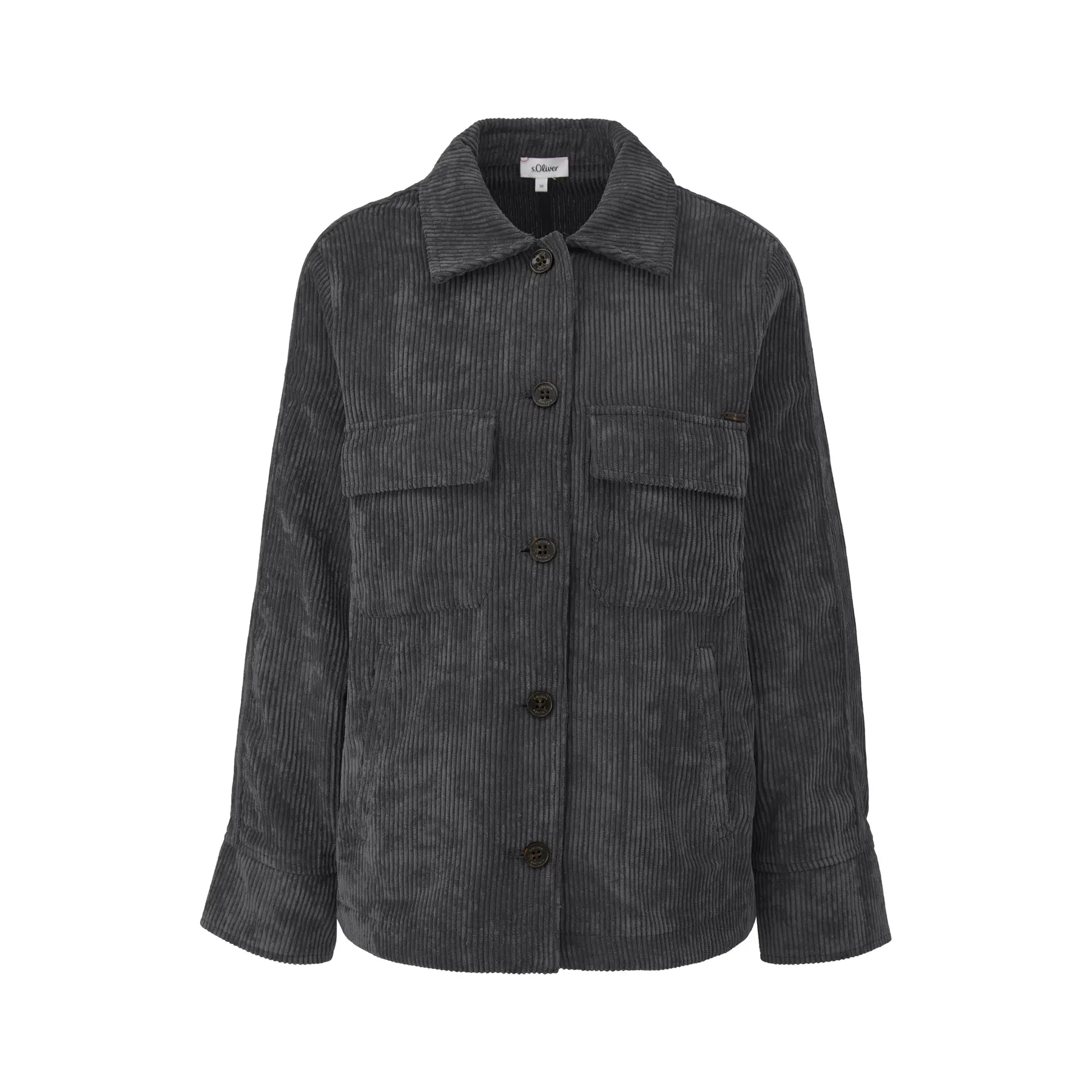 Cordjacke mit Hemdkragen für Damen s.Oliver