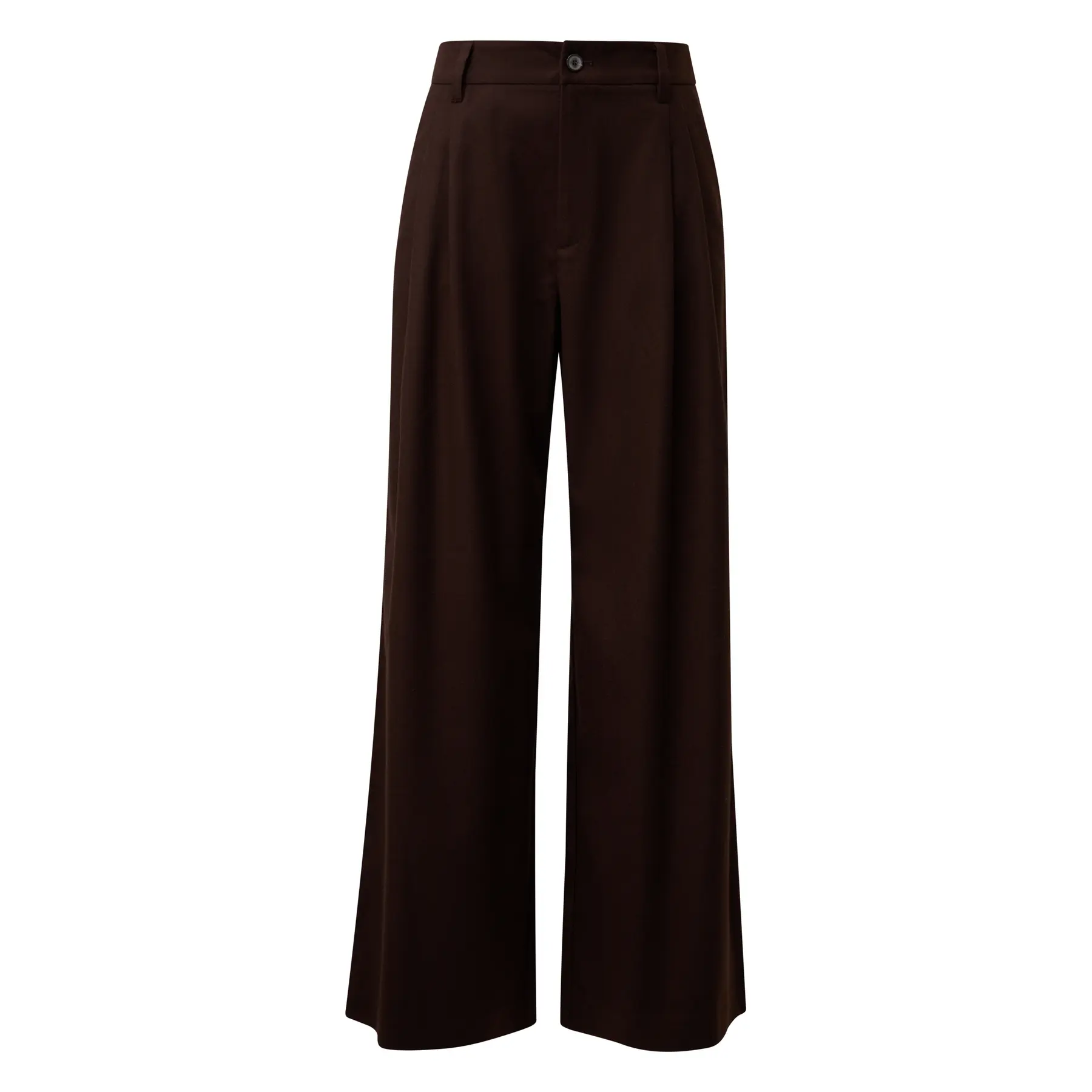 Flanell Hose mit Falten und weitem Bein für Frauen s.Oliver