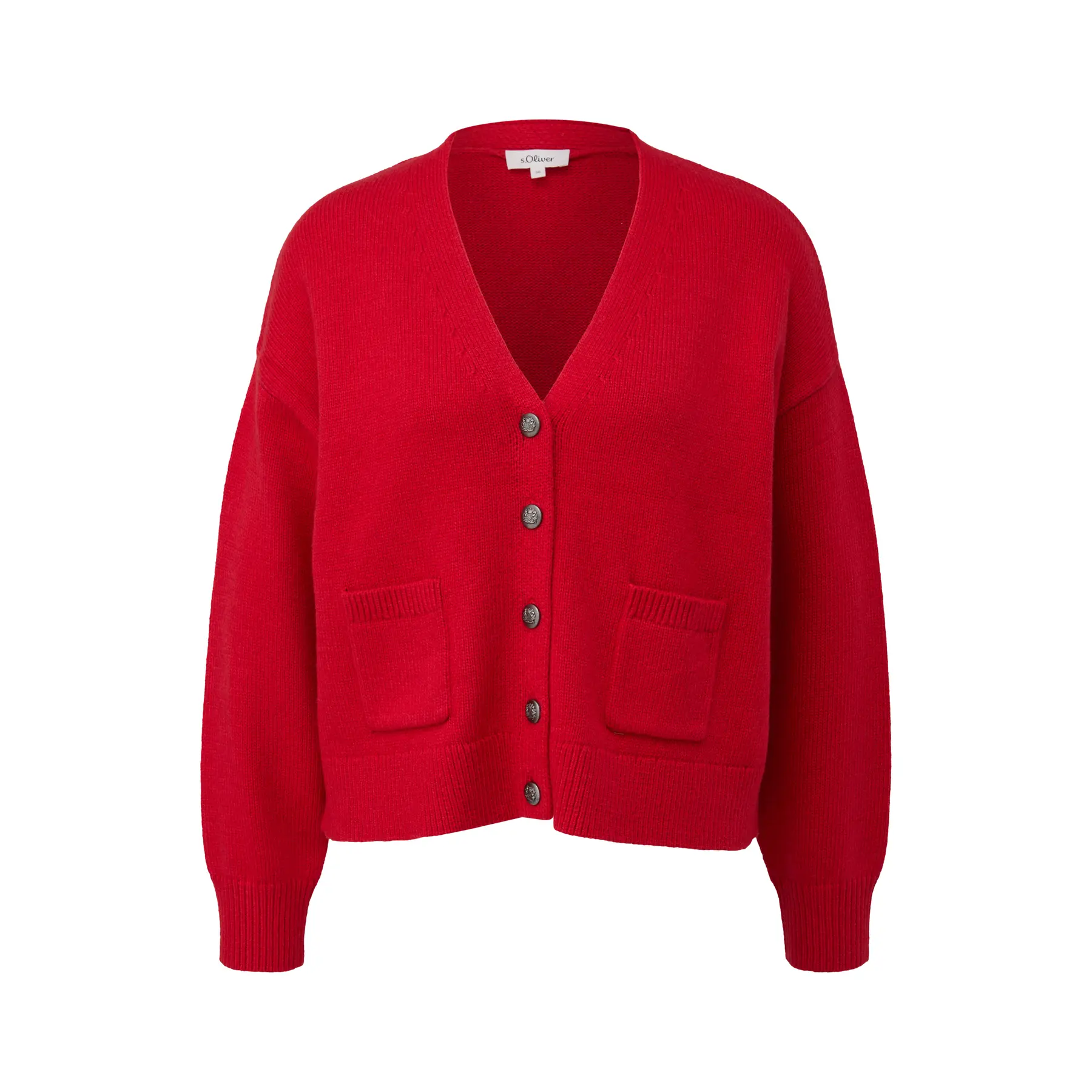 Cardigan mit Metallknöpfen und aufgesetzten Taschen für Damen s.Oliver
