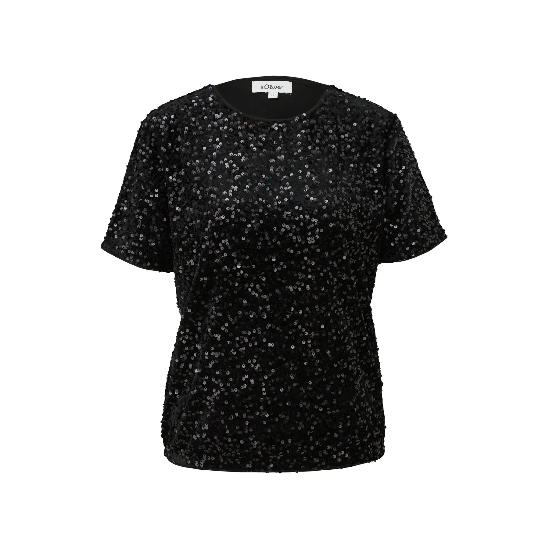 T-Shirt mit Pailletten und Innenfutter für Frauen s.Oliver