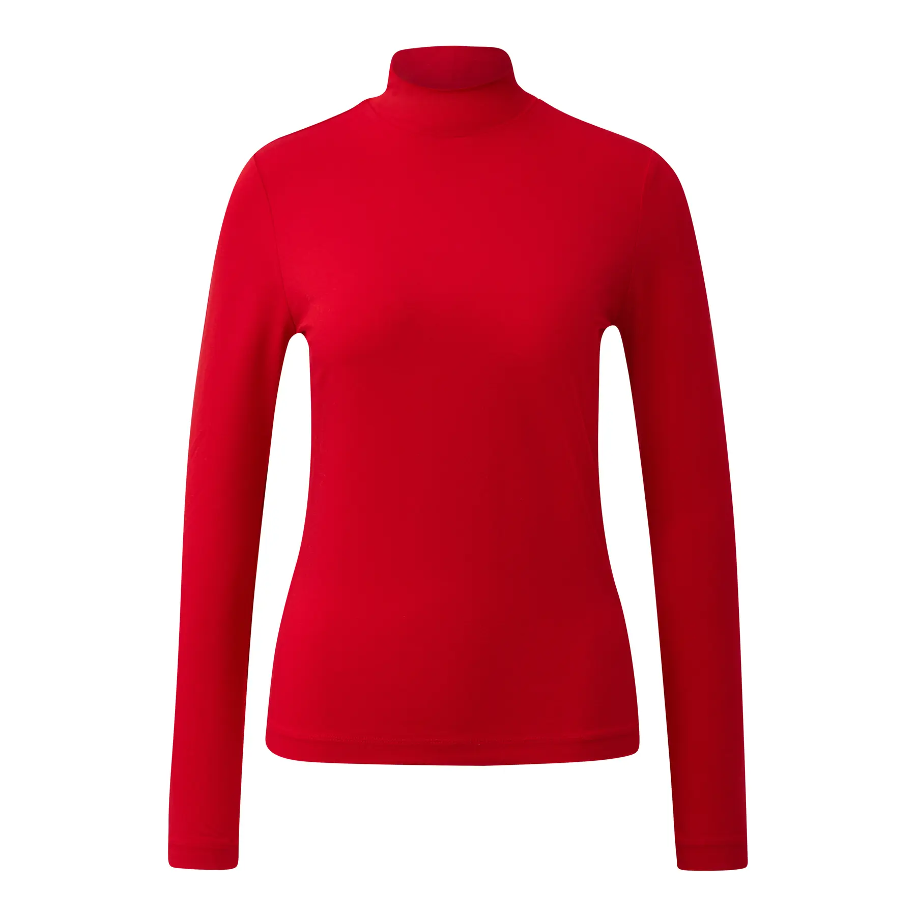 Slim-Fit Jersey T-Shirt mit Stehkragen für Frauen s.Oliver