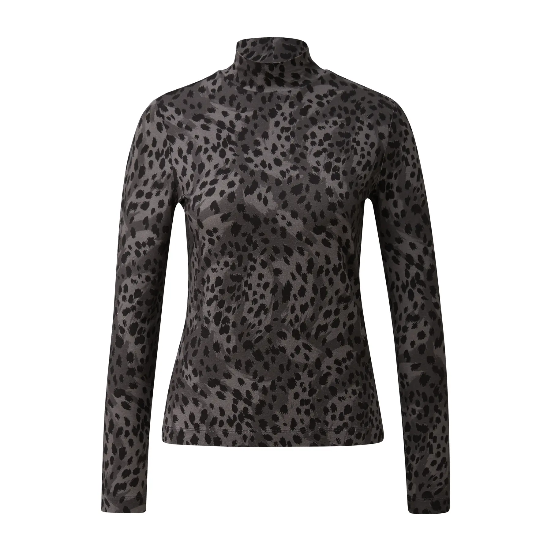 Slim-Fit Jersey T-Shirt mit Stehkragen für Frauen s.Oliver