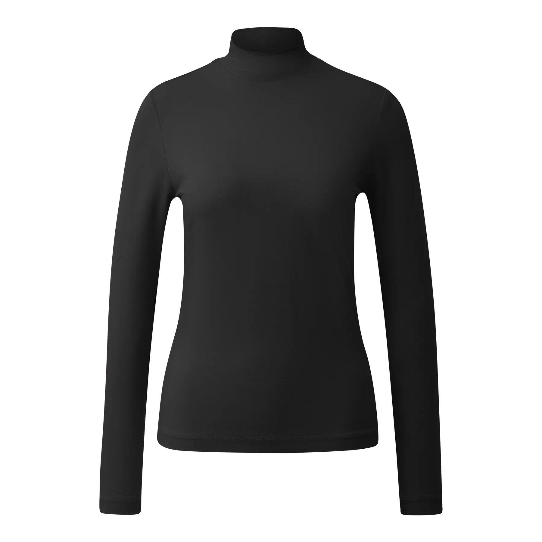 Slim-Fit Jersey T-Shirt mit Stehkragen für Frauen s.Oliver