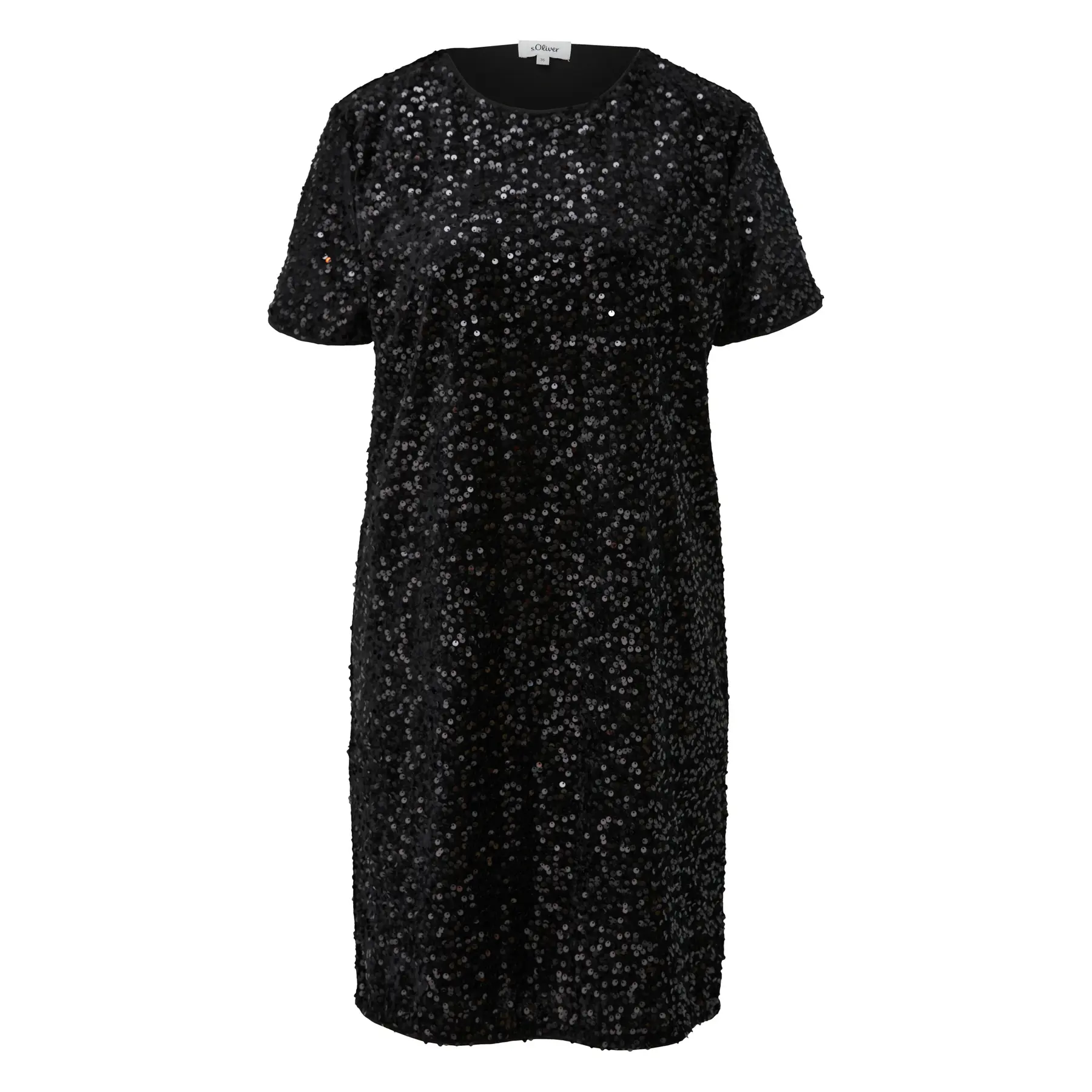 Glitzerkleid mit kurzen Ärmeln Damen s.Oliver