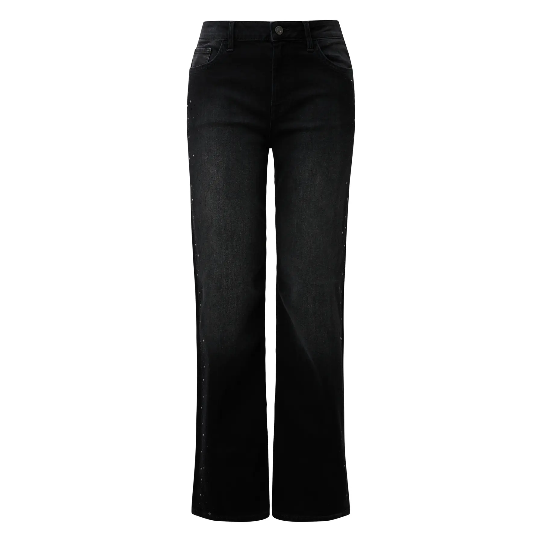 Jeans Wide Leg Normale Passform Weite Beine Damen mit Dekosteinen s.Oliver SuriSuri
