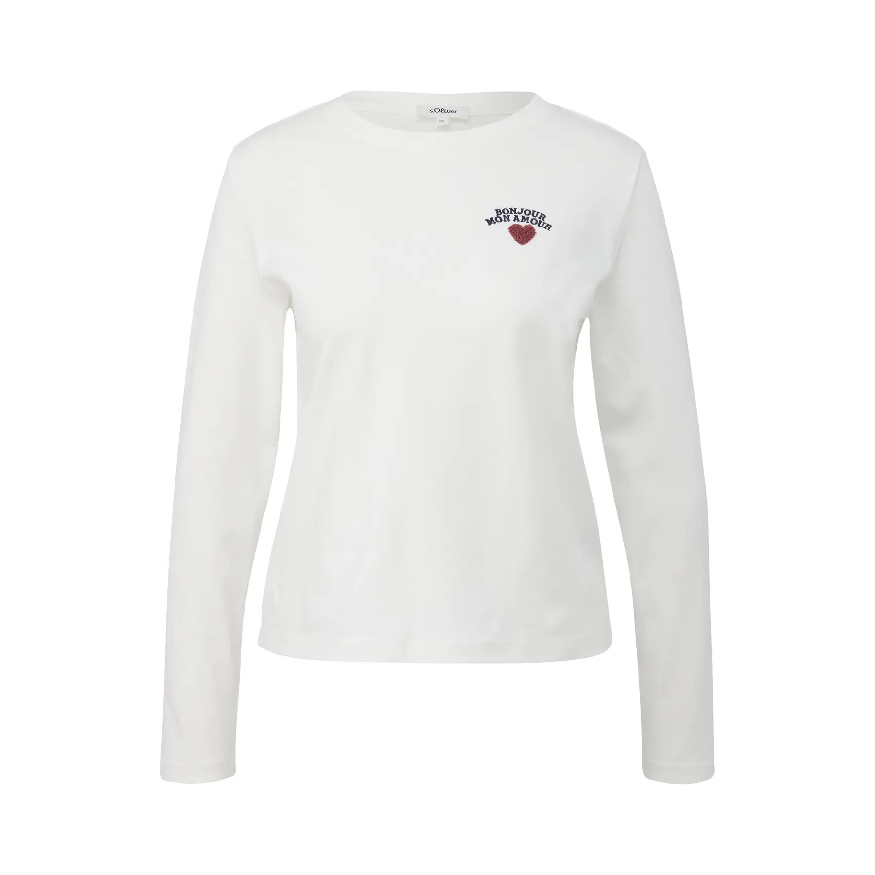 Langarmshirt mit besticktem Detail Damen s.Oliver