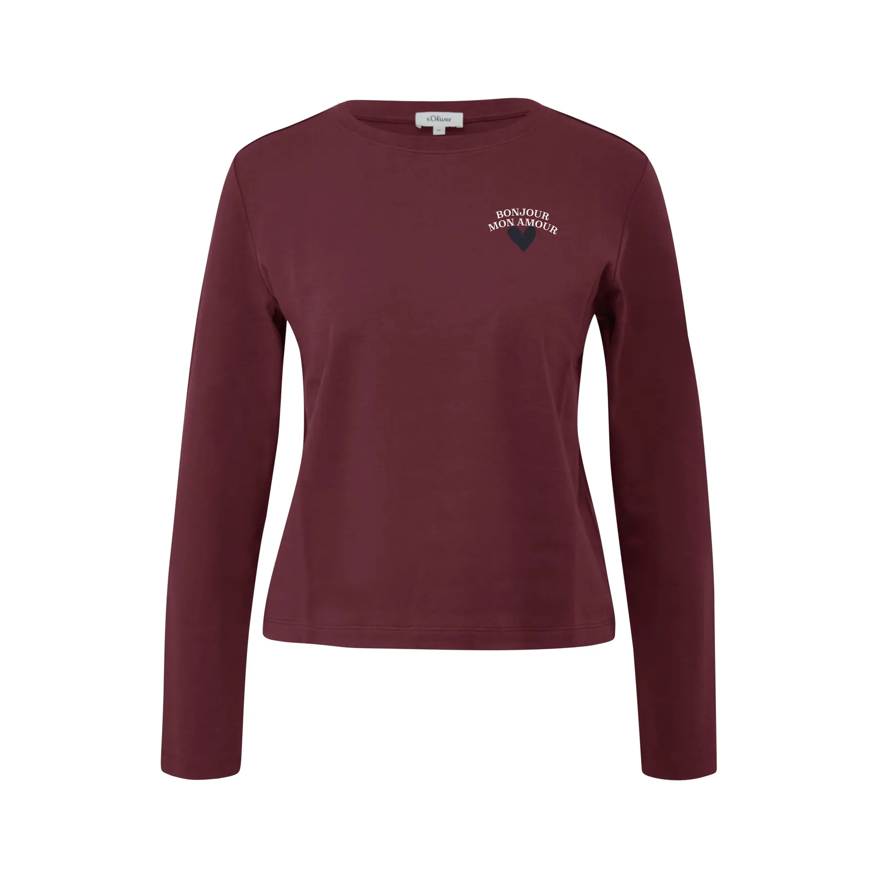 Langarmshirt mit besticktem Detail Damen s.Oliver