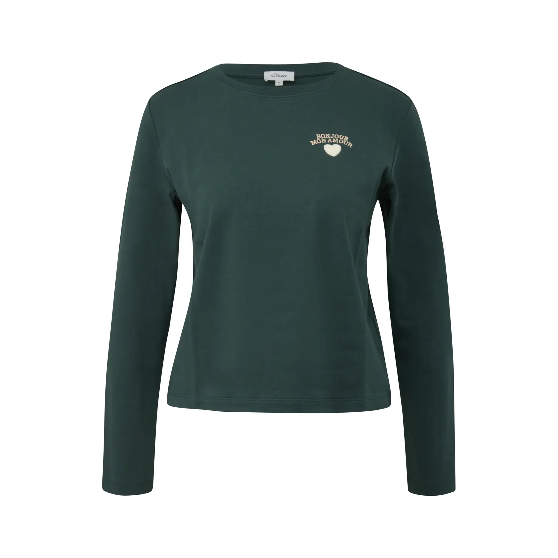 Langarmshirt mit besticktem Detail Damen s.Oliver