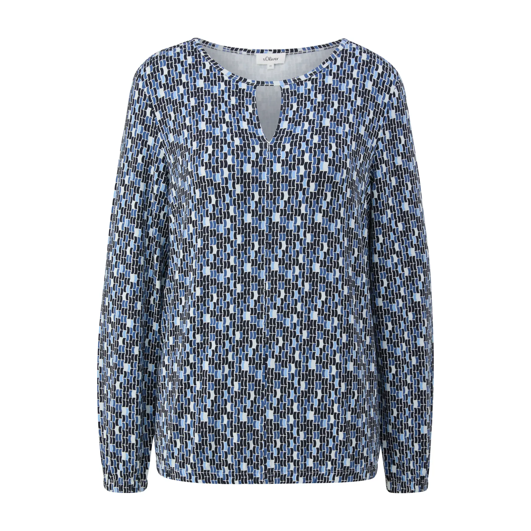 Bluse Tunika Relaxed Fit mit Allover-Druck für Damen s.Oliver